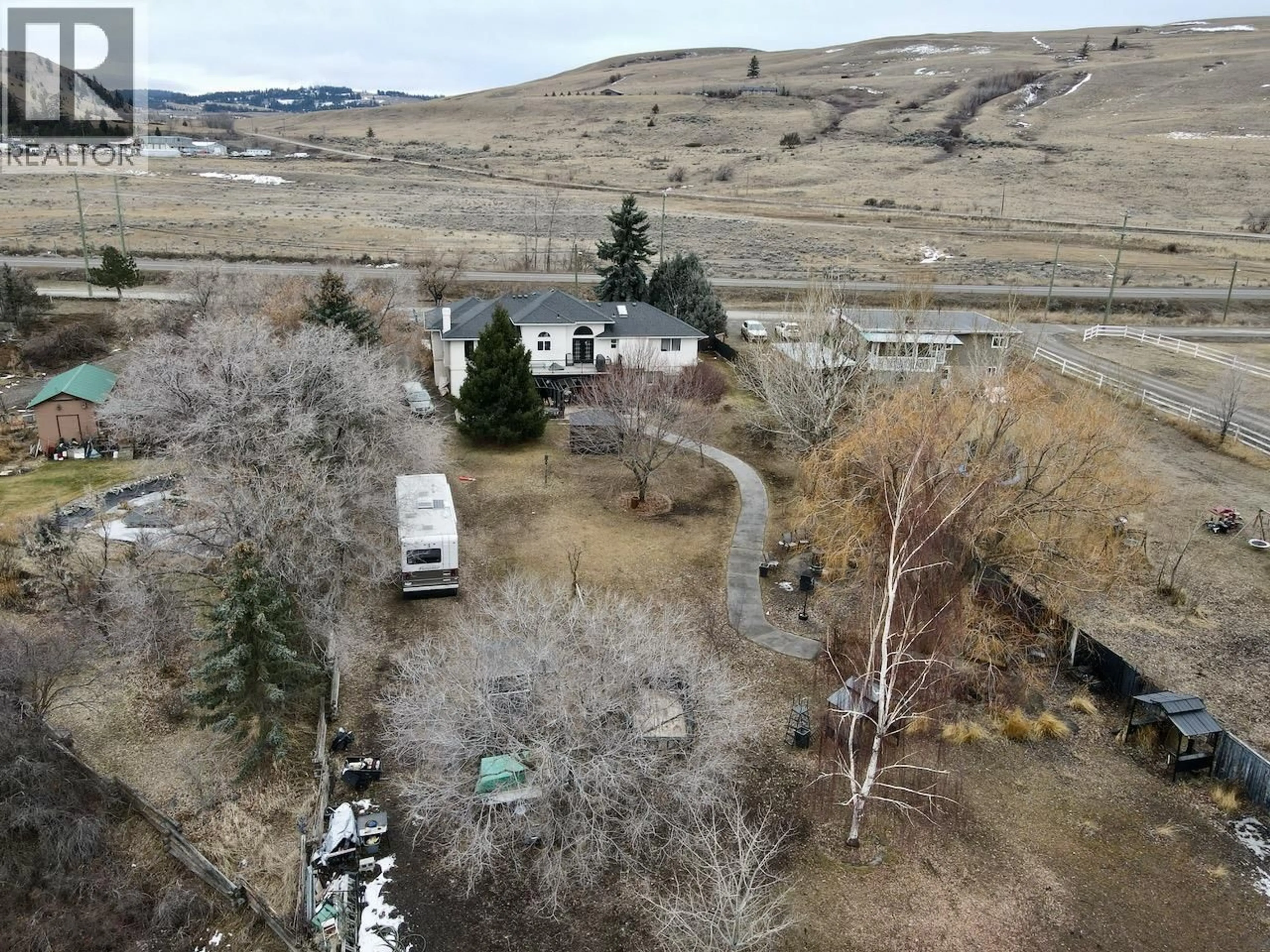 A pic from outside/outdoor area/front of a property/back of a property/a pic from drone, mountain view for 2629 PRINCETON-KAMLOOPS HWY HIGHWAY, Kamloops British Columbia V0E2A0