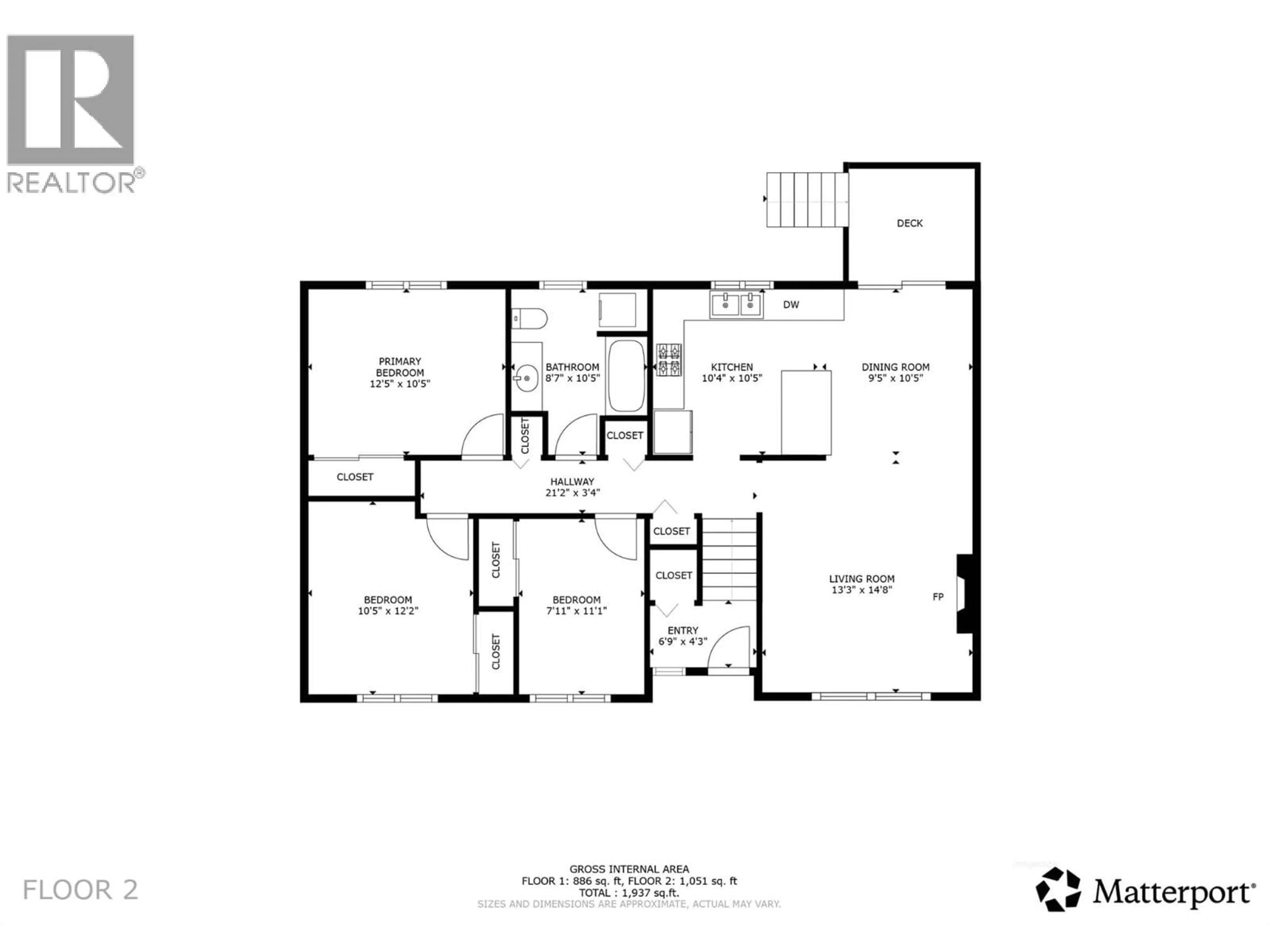 Floor plan for 4203 ALEXIS PARK DRIVE, Vernon British Columbia V1T7T8