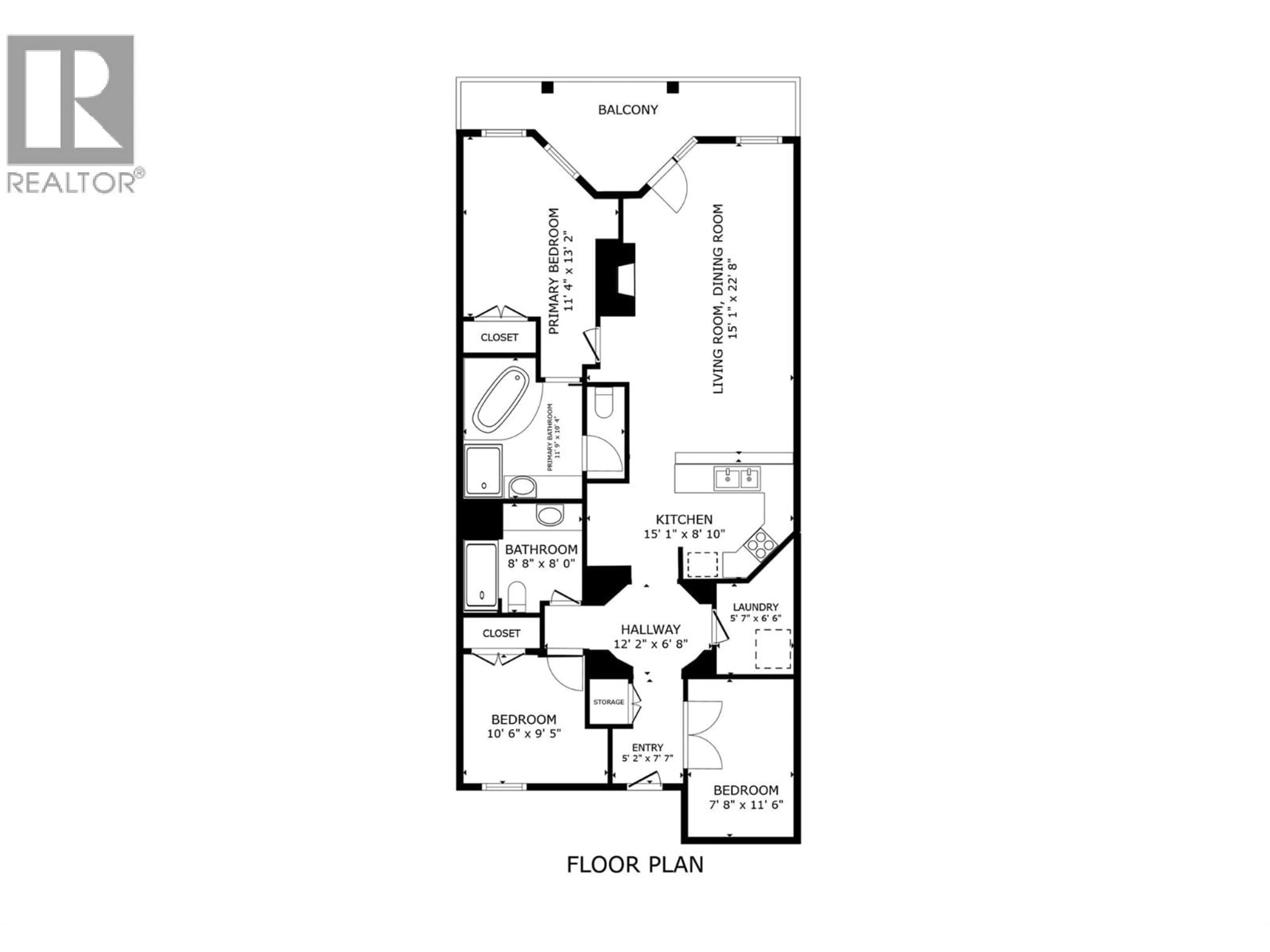 Floor plan for 363 A3 - 1288 WATER STREET, Kelowna British Columbia V1Y9P4