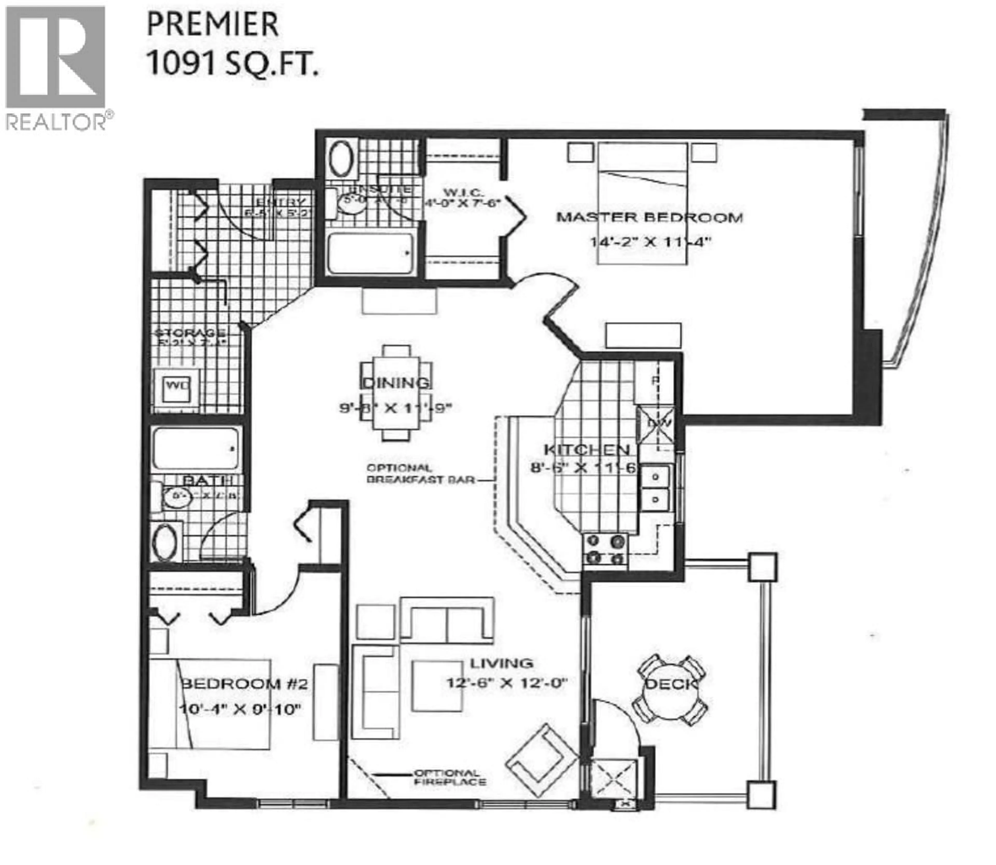 Floor plan for 1212 - 205 THIRD AVENUE, Invermere British Columbia V0A1K7