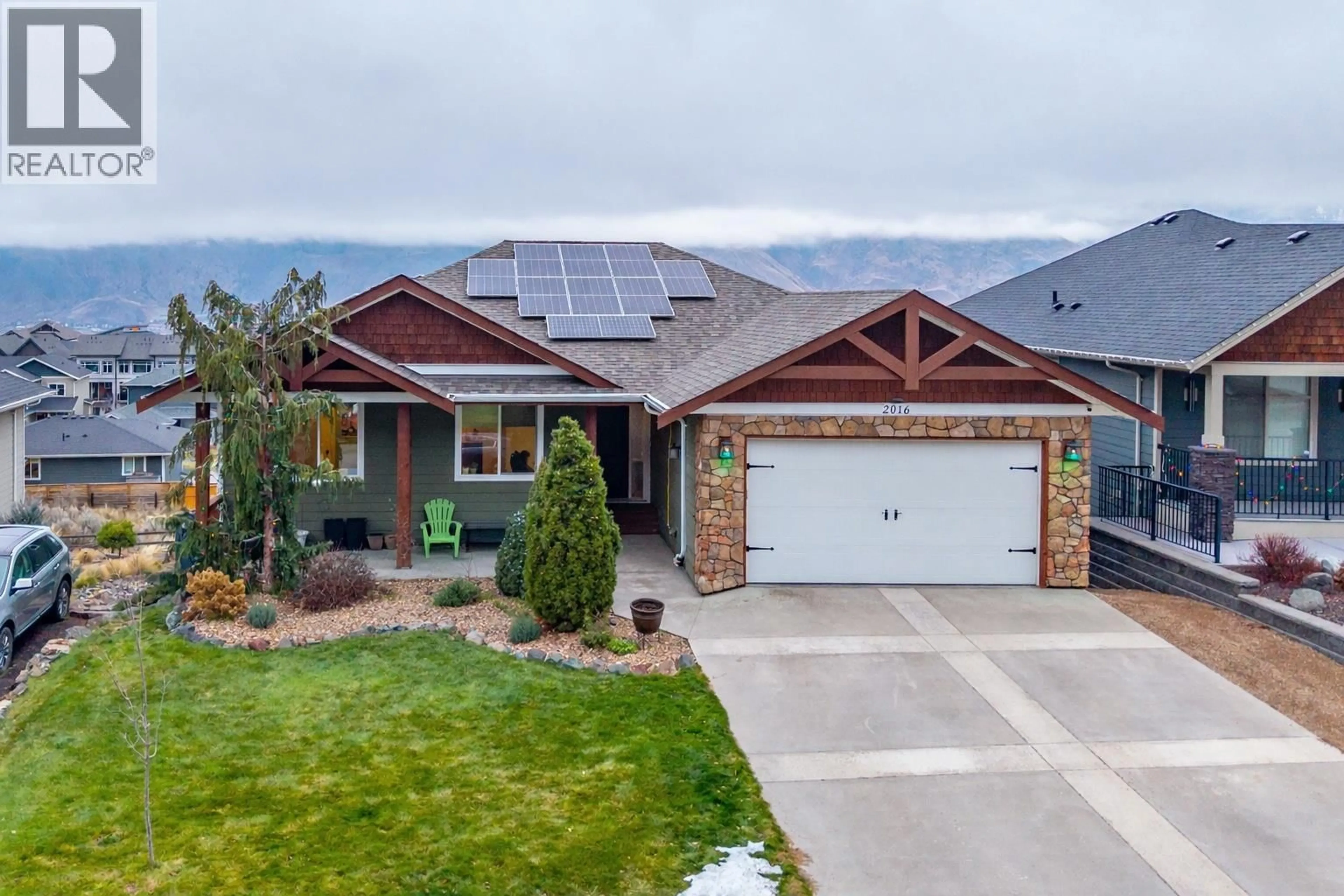 Home with brick exterior material, street for 2016 GALORE CRESCENT, Kamloops British Columbia V2E0A7