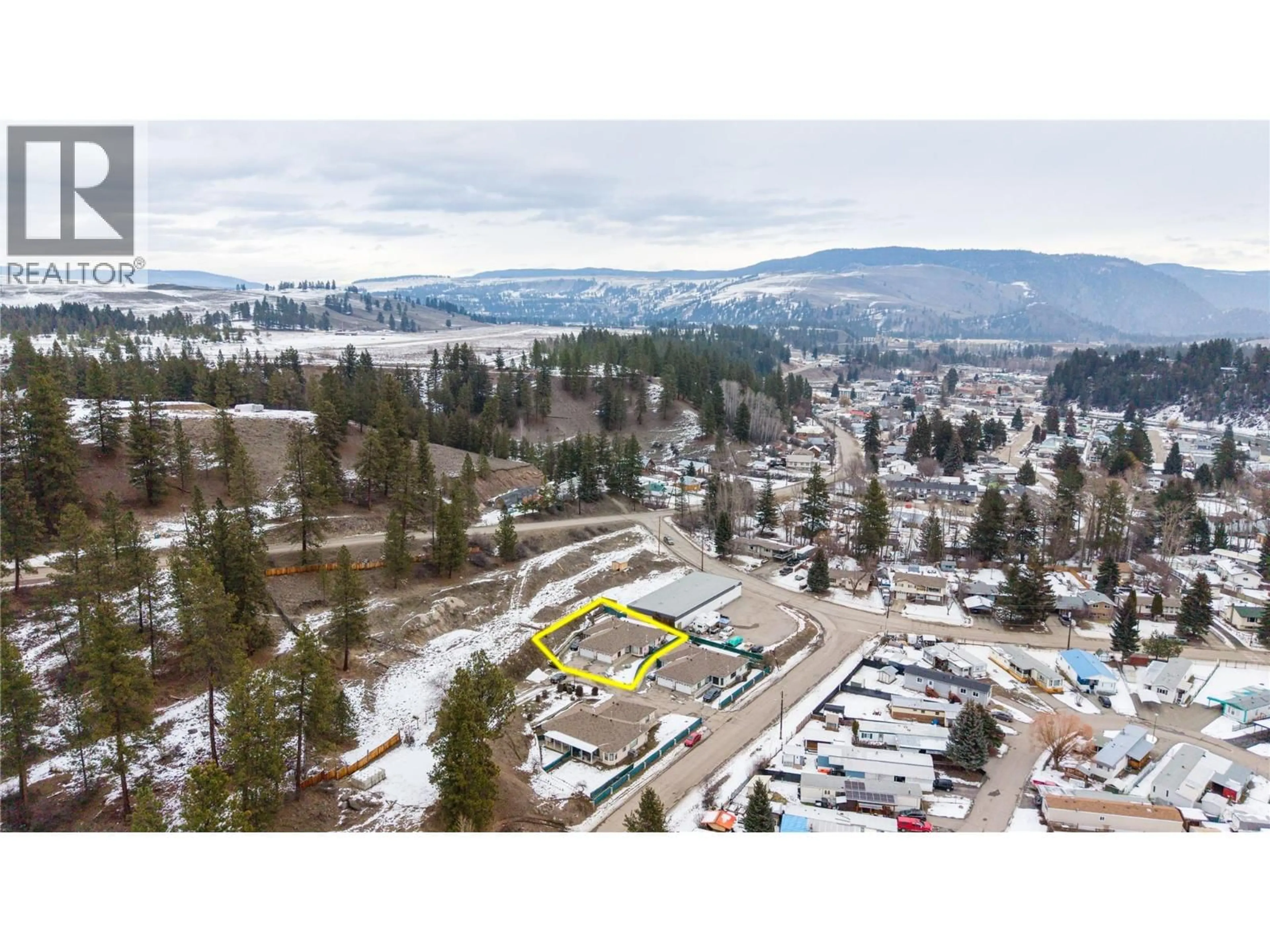 A pic from outside/outdoor area/front of a property/back of a property/a pic from drone, mountain view for A - 103 BRANDLMAYR GATE OTHER, Princeton British Columbia V0X1W0