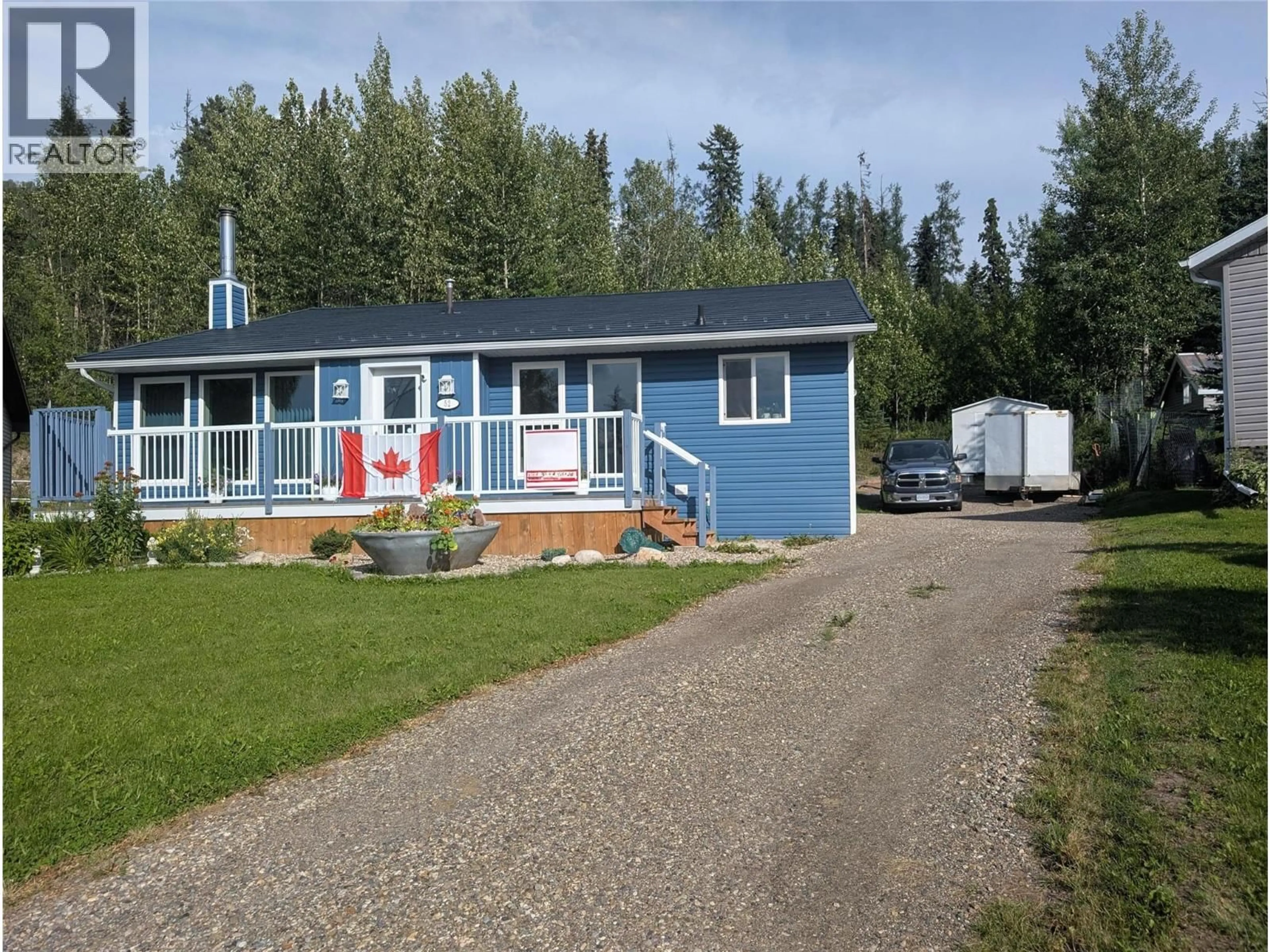 A pic from outside/outdoor area/front of a property/back of a property/a pic from drone, street for 52 SUKUNKA PLACE, Tumbler Ridge British Columbia V0C2W0