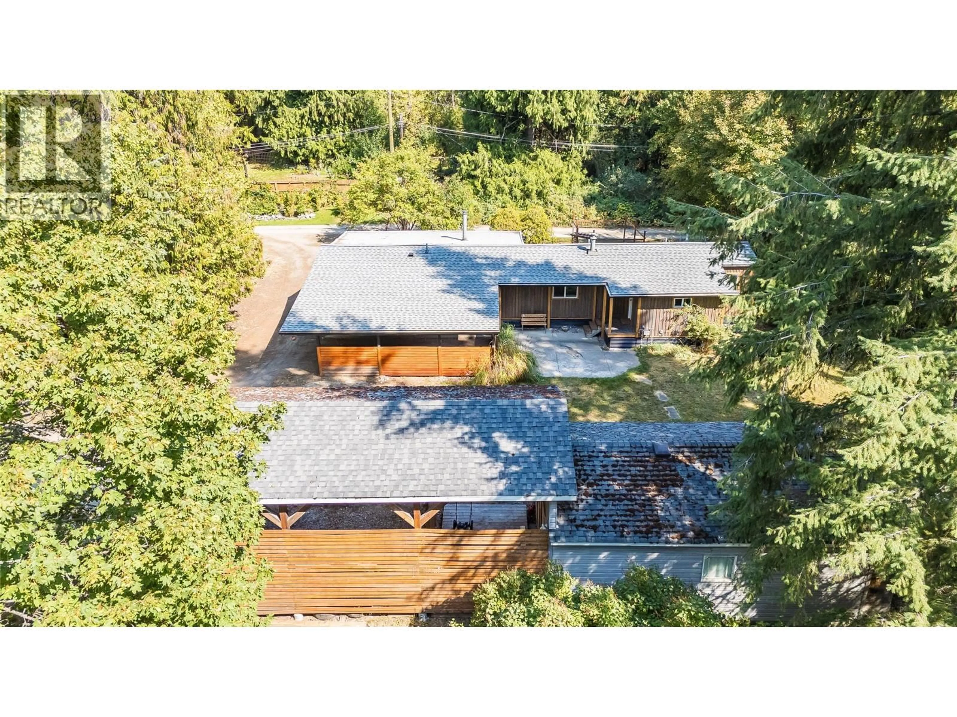 A pic from outside/outdoor area/front of a property/back of a property/a pic from drone, forest/trees view for 2806 3A HIGHWAY, Nelson British Columbia V1L6L9