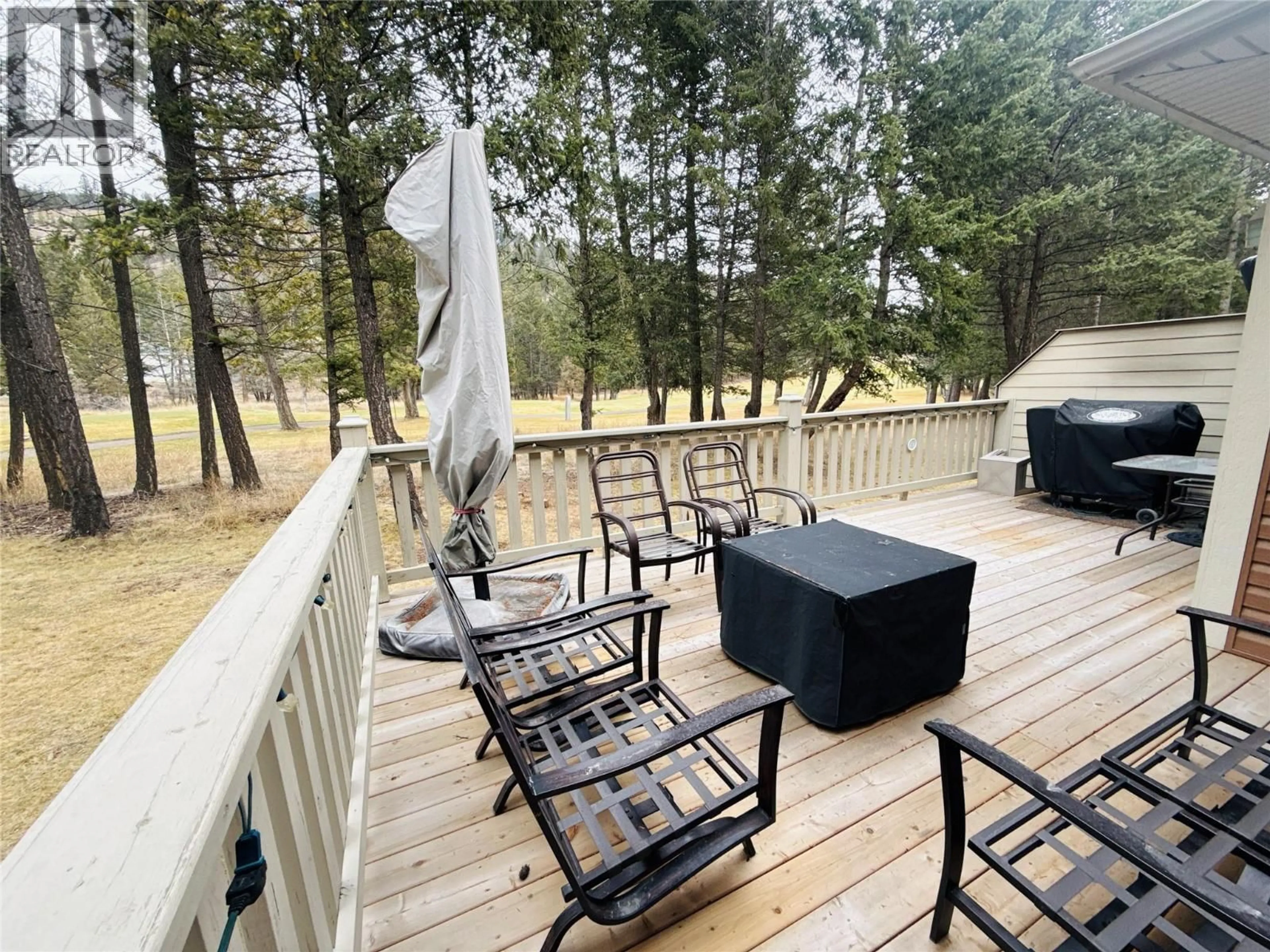 Patio, forest/trees view for 109 - 7599 EAGLECREST LANE, Radium Hot Springs British Columbia V0A1M0