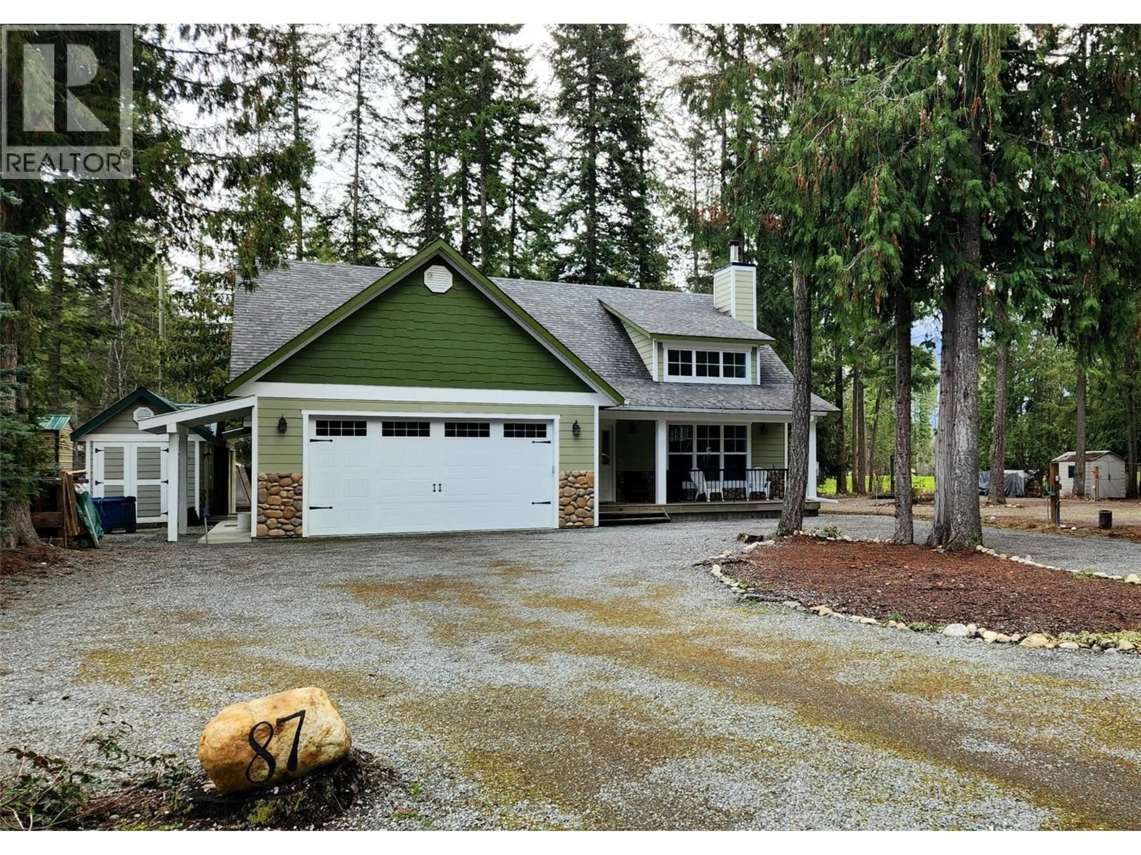 Home with vinyl exterior material, street for 87 - 3453 CESSNA ROAD, Enderby British Columbia V0E1V5