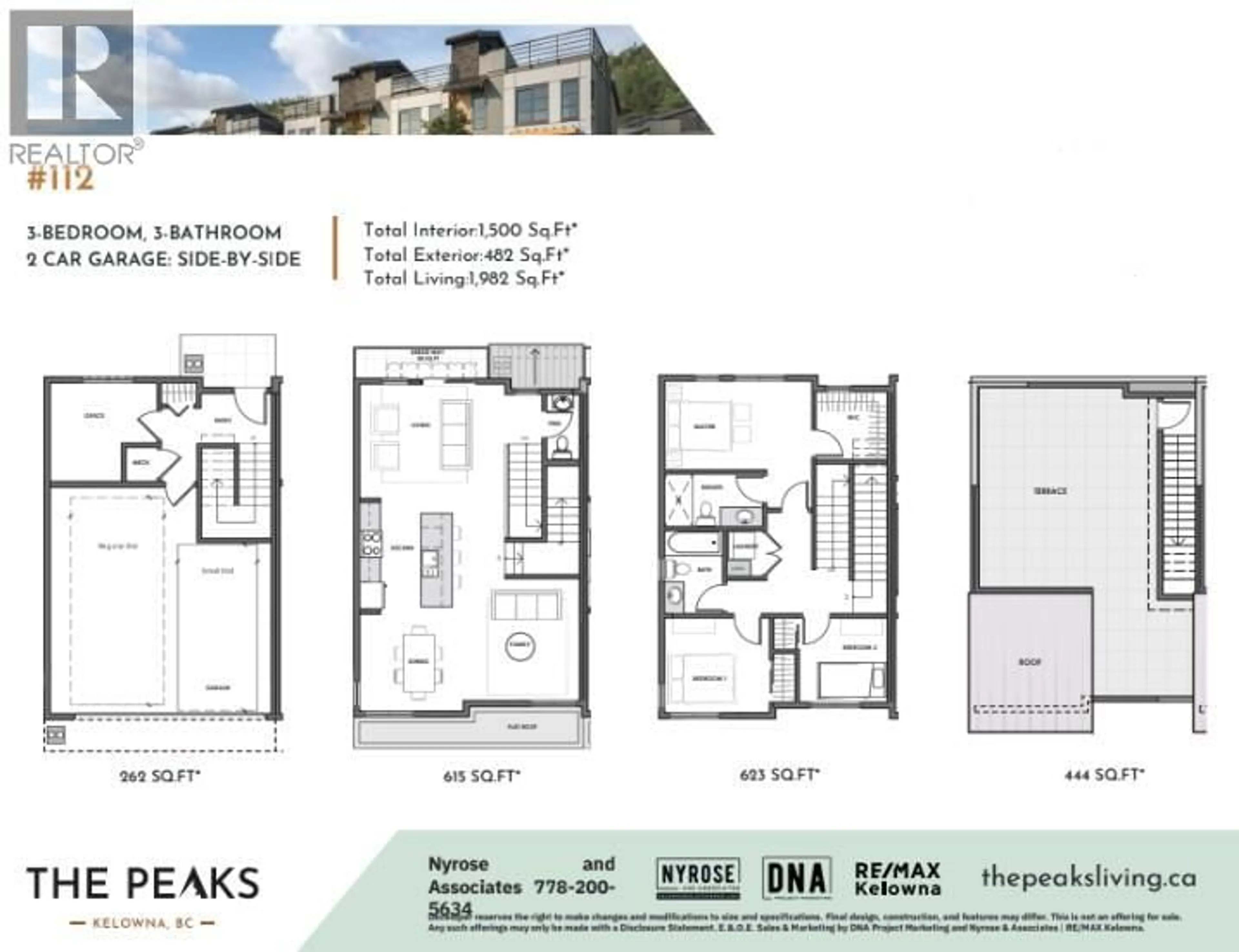 Floor plan for 112 - 1455 CARA GLEN COURT, Kelowna British Columbia V1V2J1