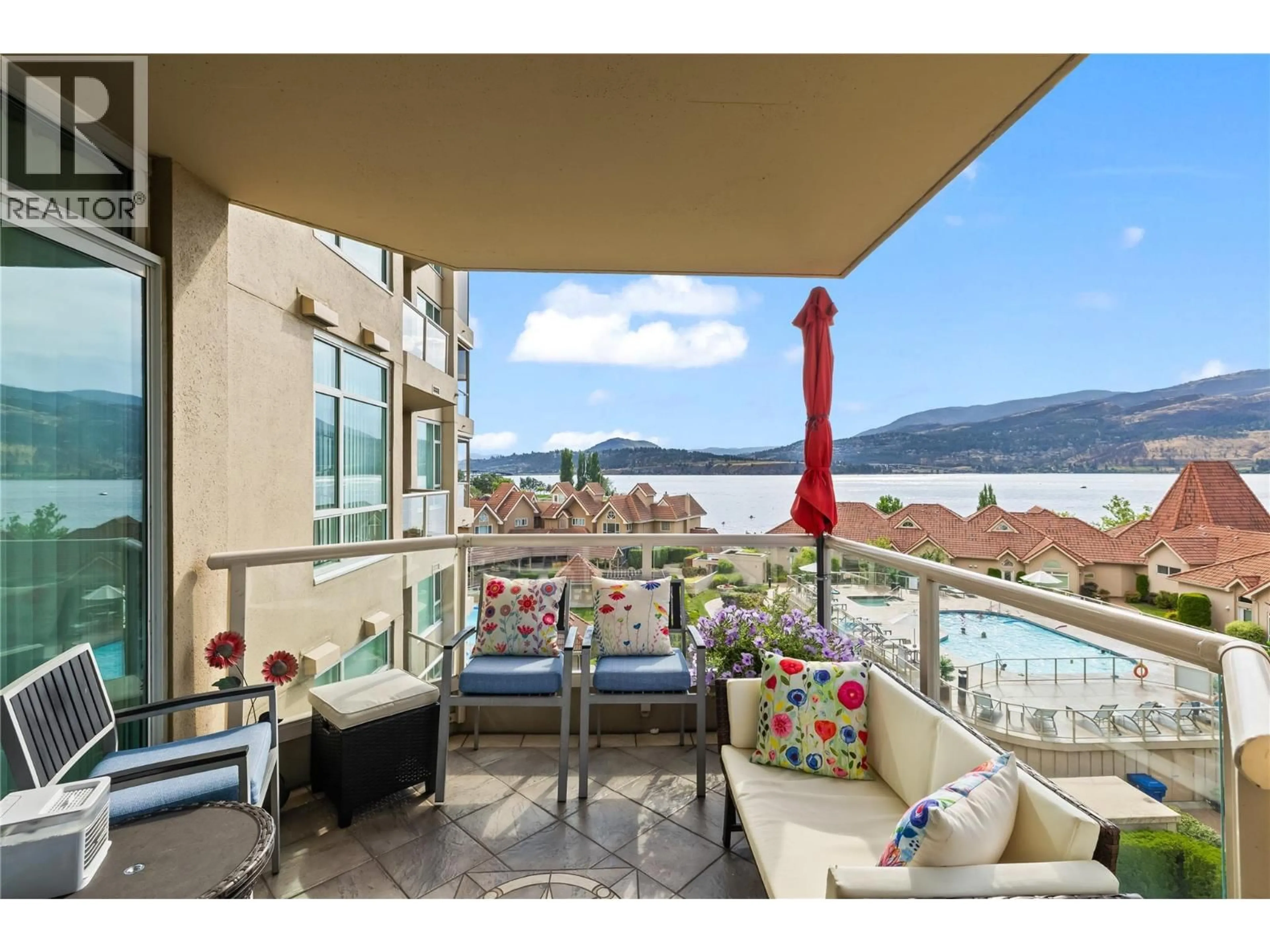 Patio, water/lake/river/ocean view for 706 - 1152 SUNSET DRIVE, Kelowna British Columbia V1Y9R7