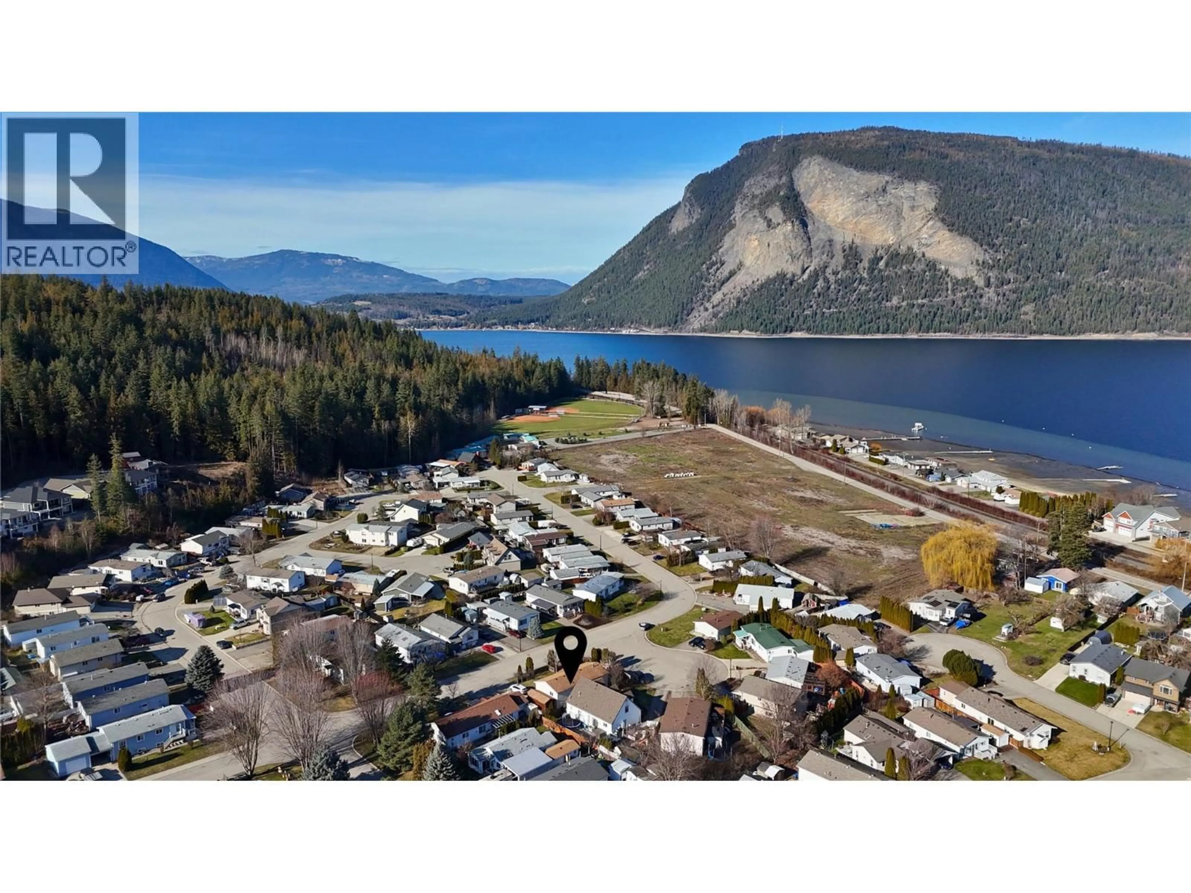 A pic from outside/outdoor area/front of a property/back of a property/a pic from drone, water/lake/river/ocean view for 7220 47 STREET NORTHEAST, Salmon Arm British Columbia V0E1K0