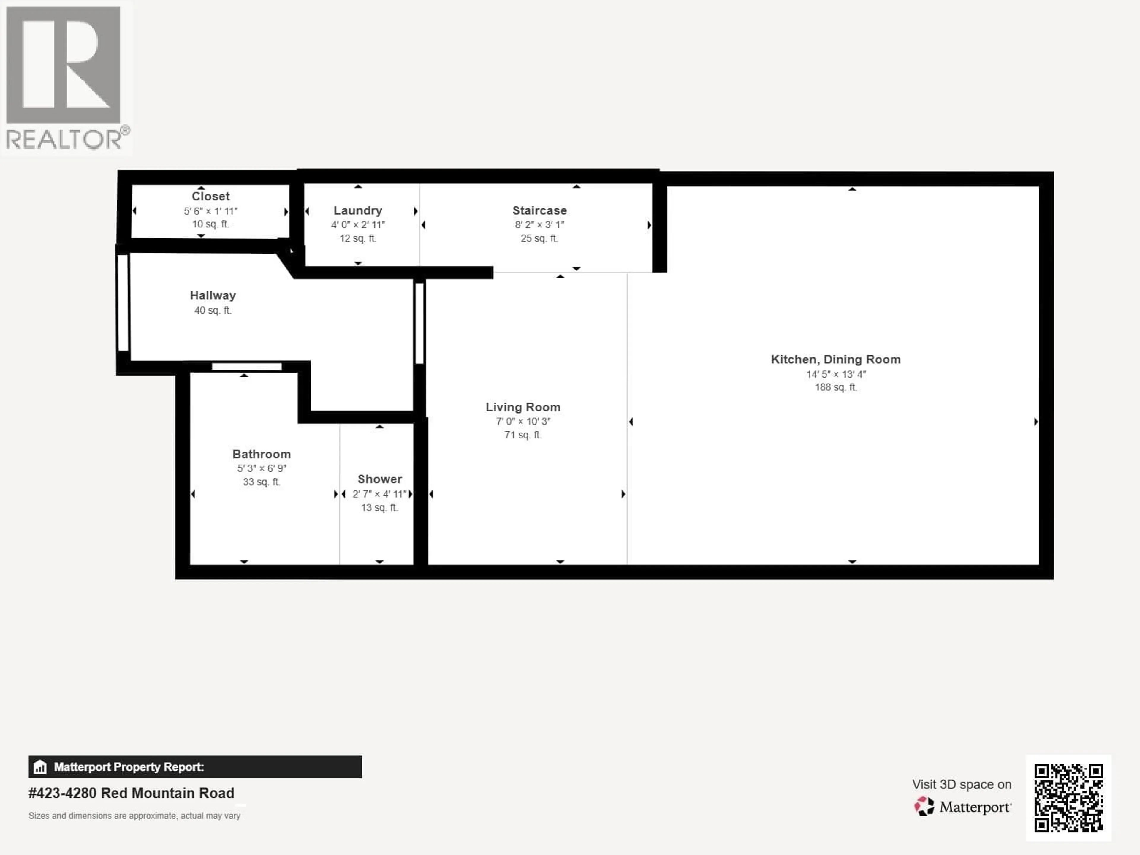 Floor plan for 423 - 4280 RED MOUNTAIN ROAD, Rossland British Columbia V0G1Y0