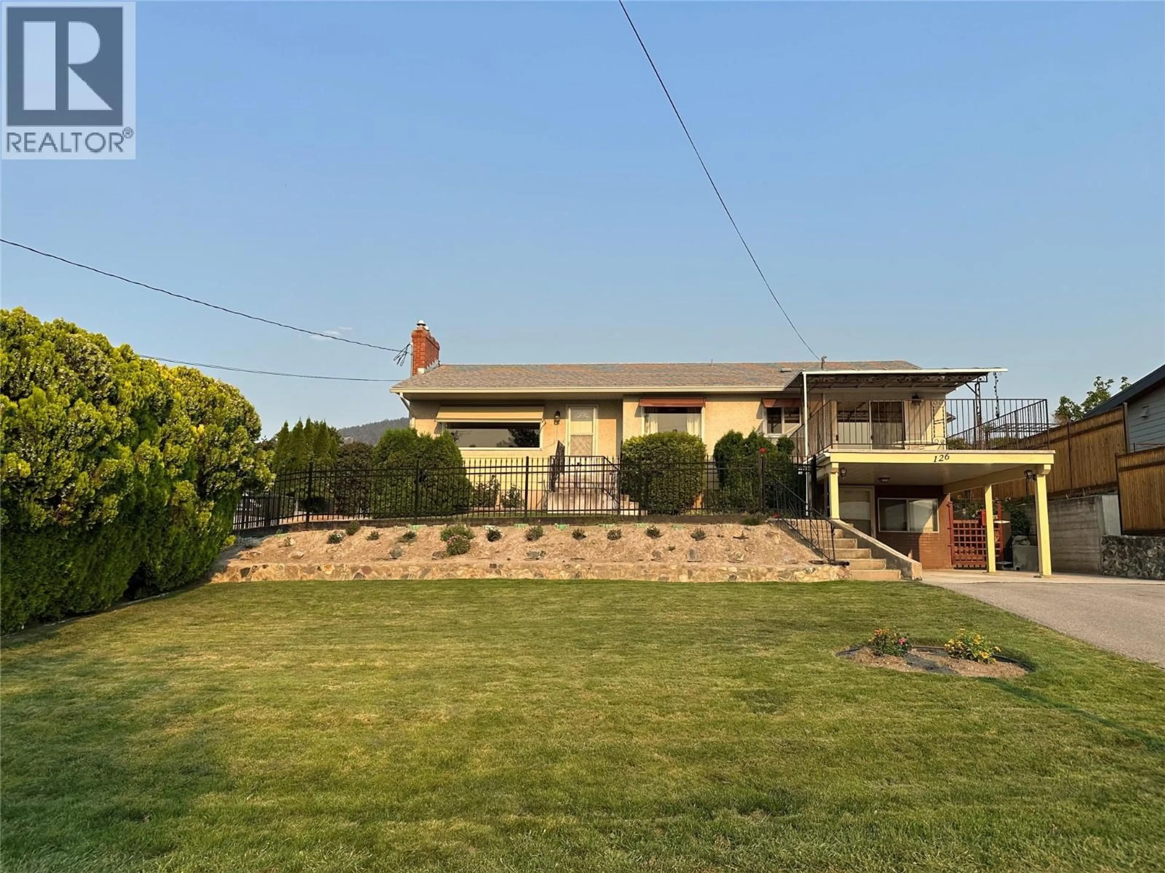 A pic from outside/outdoor area/front of a property/back of a property/a pic from drone, unknown for 126 GRANDVIEW STREET, Penticton British Columbia V2A4E4