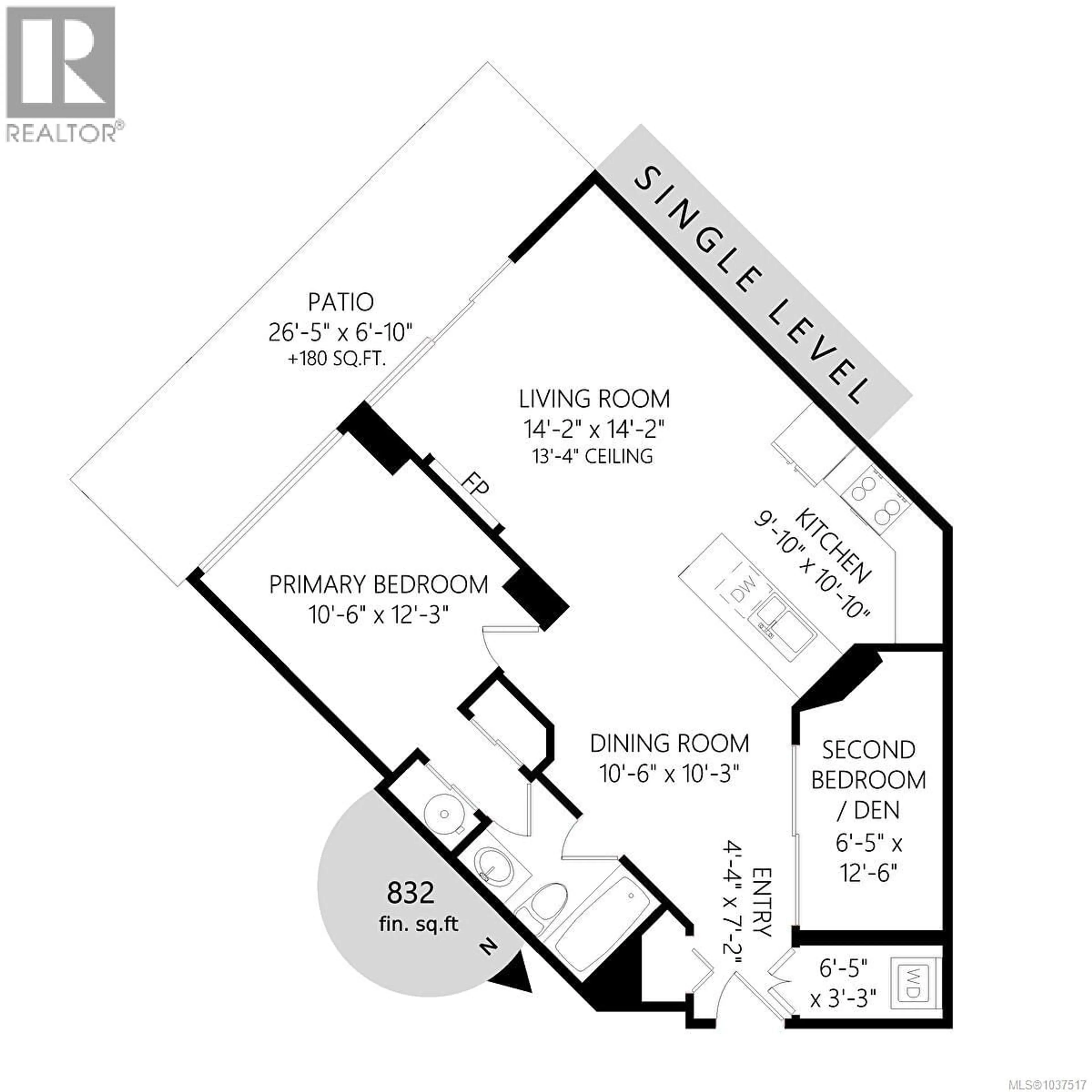 Floor plan for 332 - 2745 VETERANS MEMORIAL PARKWAY, Langford British Columbia V9B0H4