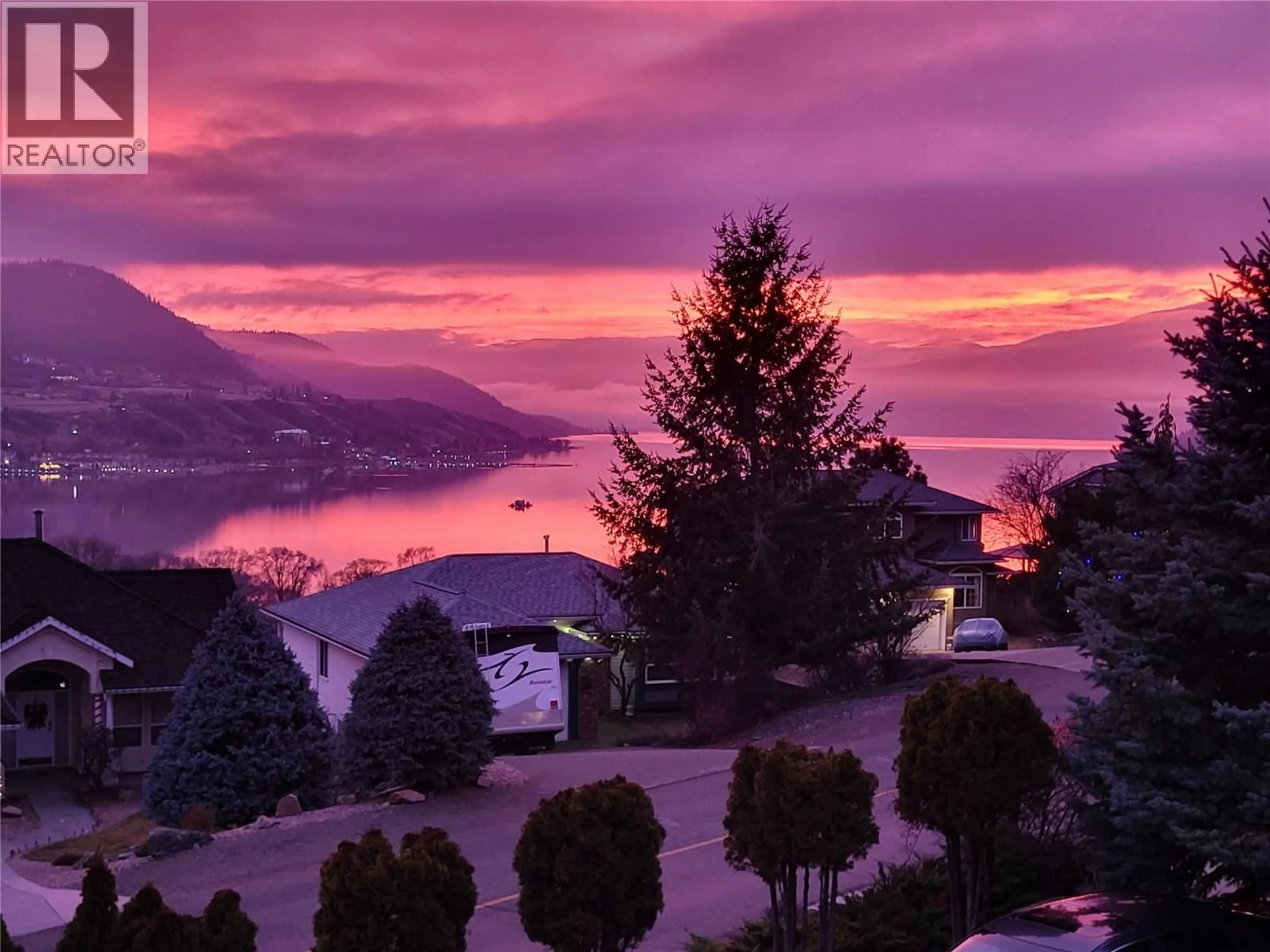 A pic from outside/outdoor area/front of a property/back of a property/a pic from drone, water/lake/river/ocean view for 6809 CAMEO DRIVE NORTH, Vernon British Columbia V1H1N9