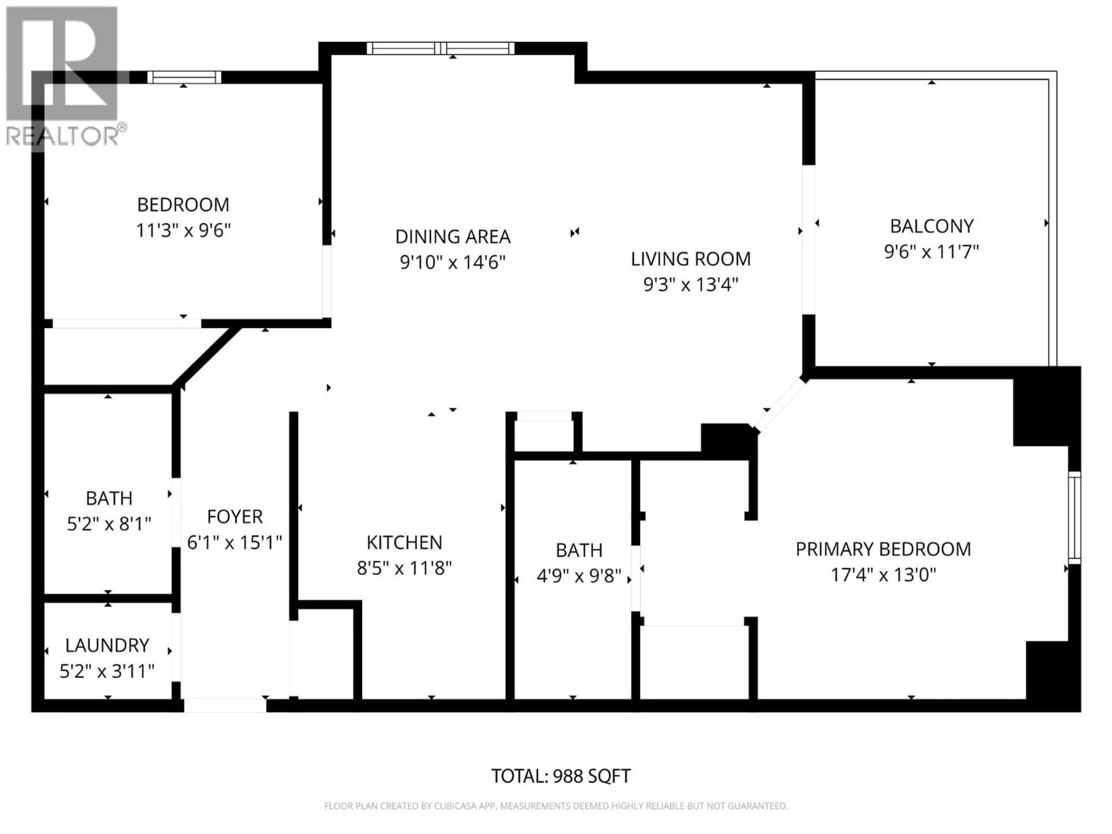 Floor plan for 305 - 420 4 AVENUE SOUTHEAST, Salmon Arm British Columbia V1E1R9