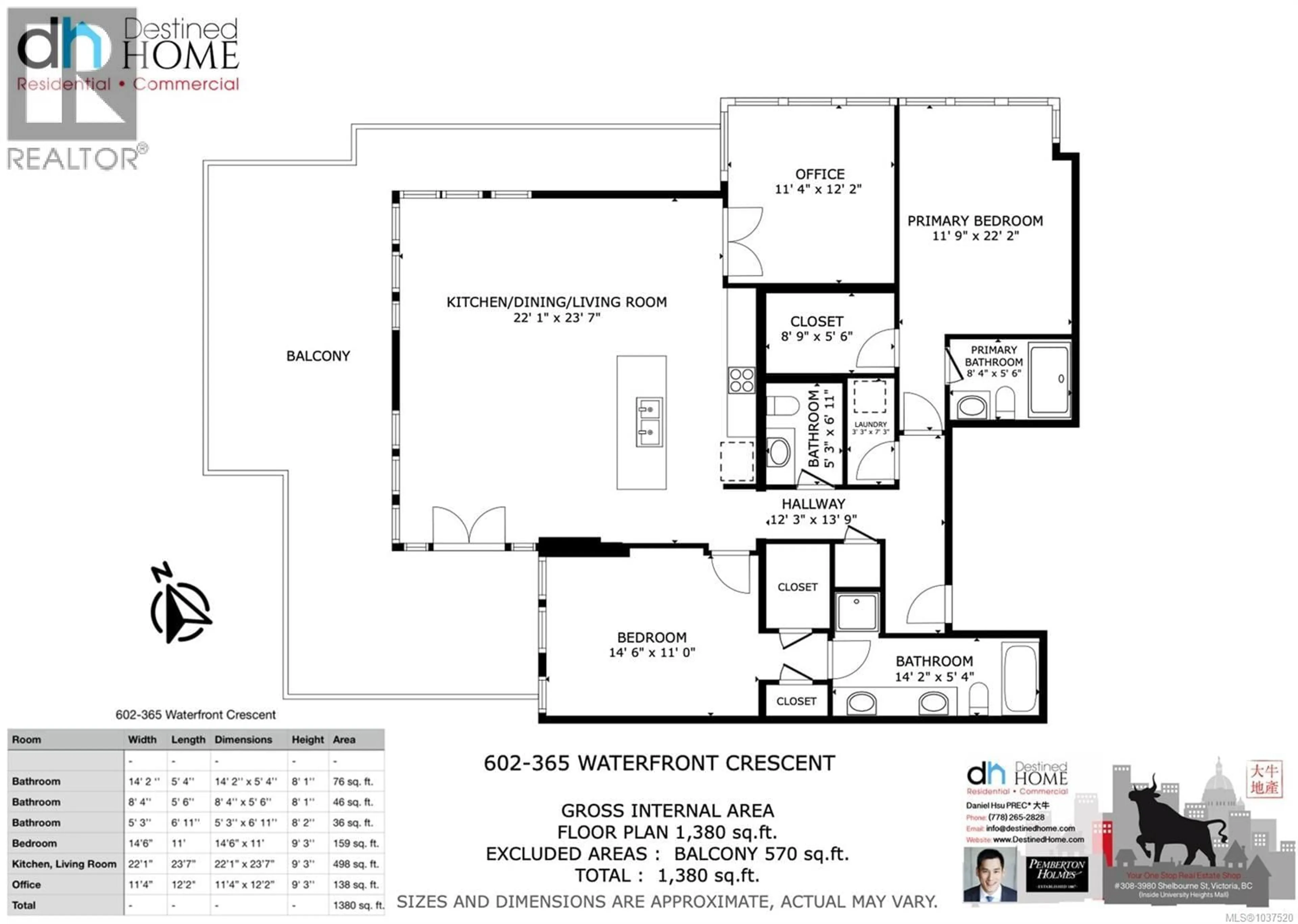 Floor plan for PH2 - 365 WATERFRONT CRESCENT, Victoria British Columbia V8T0A6