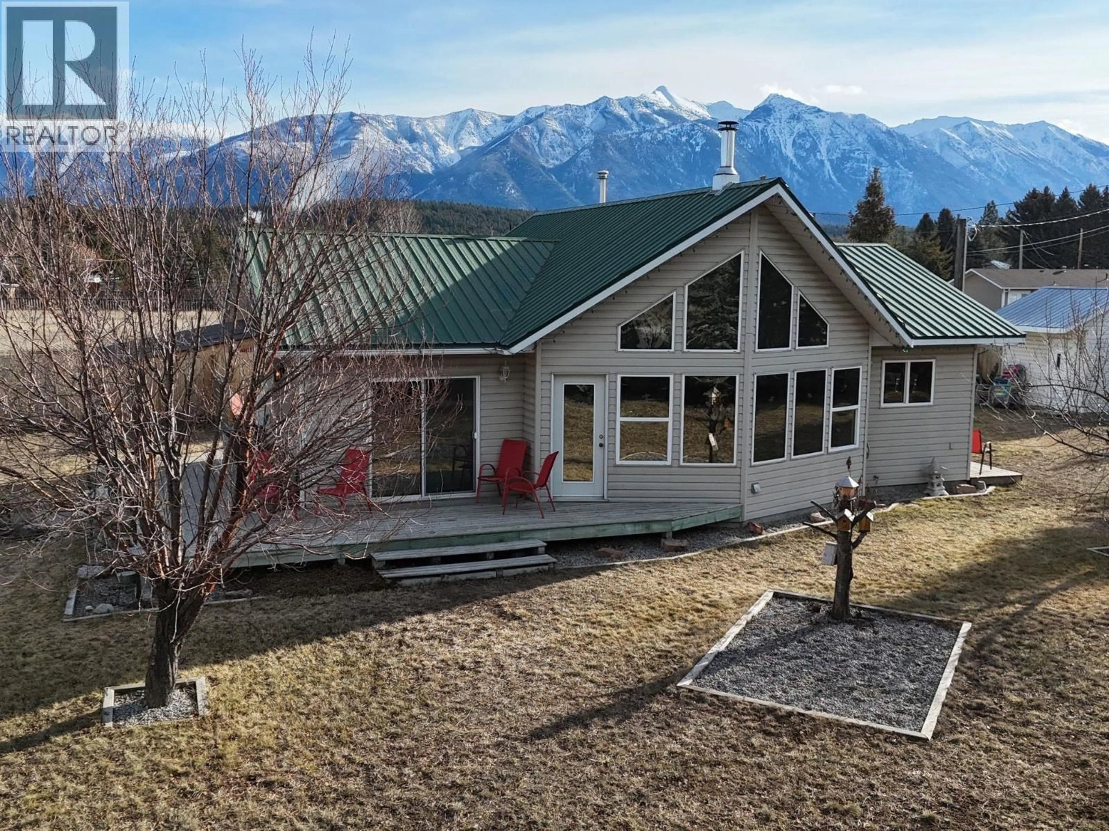 A pic from outside/outdoor area/front of a property/back of a property/a pic from drone, mountain view for 4651 WILLOW ROAD, Wasa British Columbia V0B2K0
