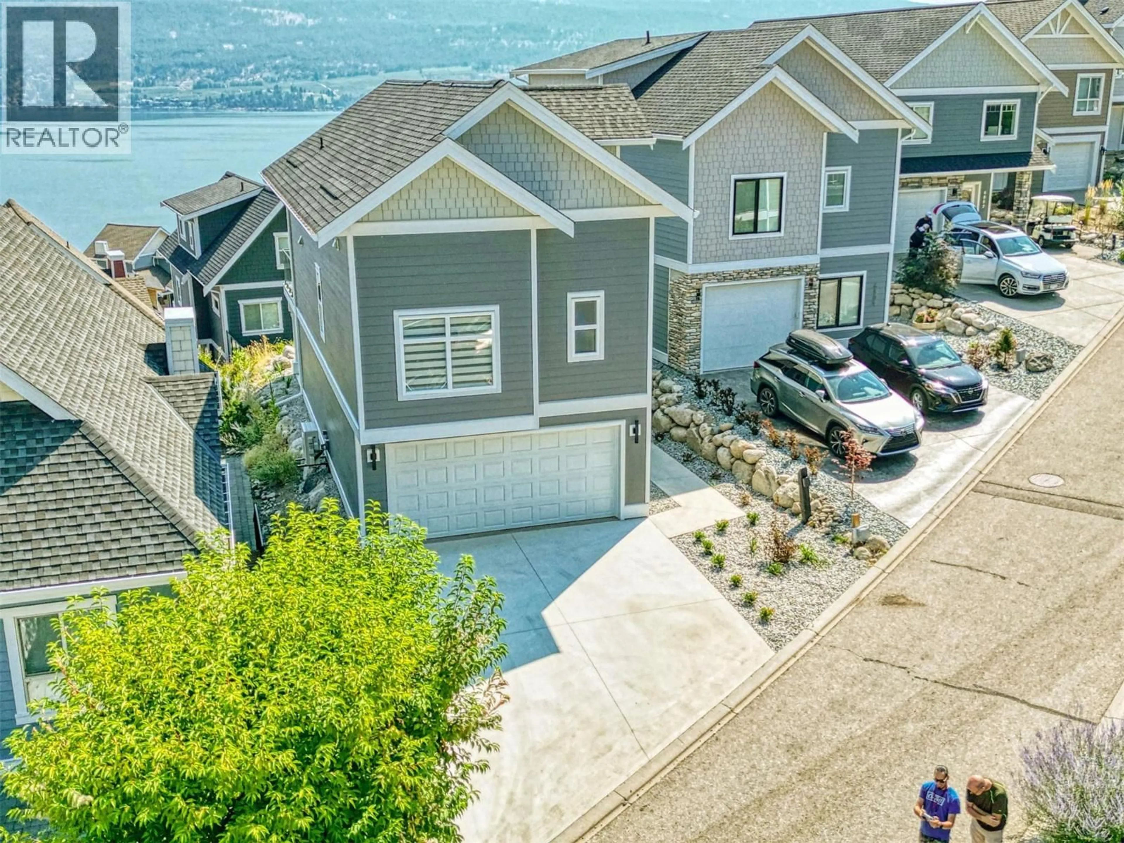 A pic from outside/outdoor area/front of a property/back of a property/a pic from drone, unknown for 149 - 6811 SANTIAGO LOOP, Kelowna British Columbia V1Z3R8