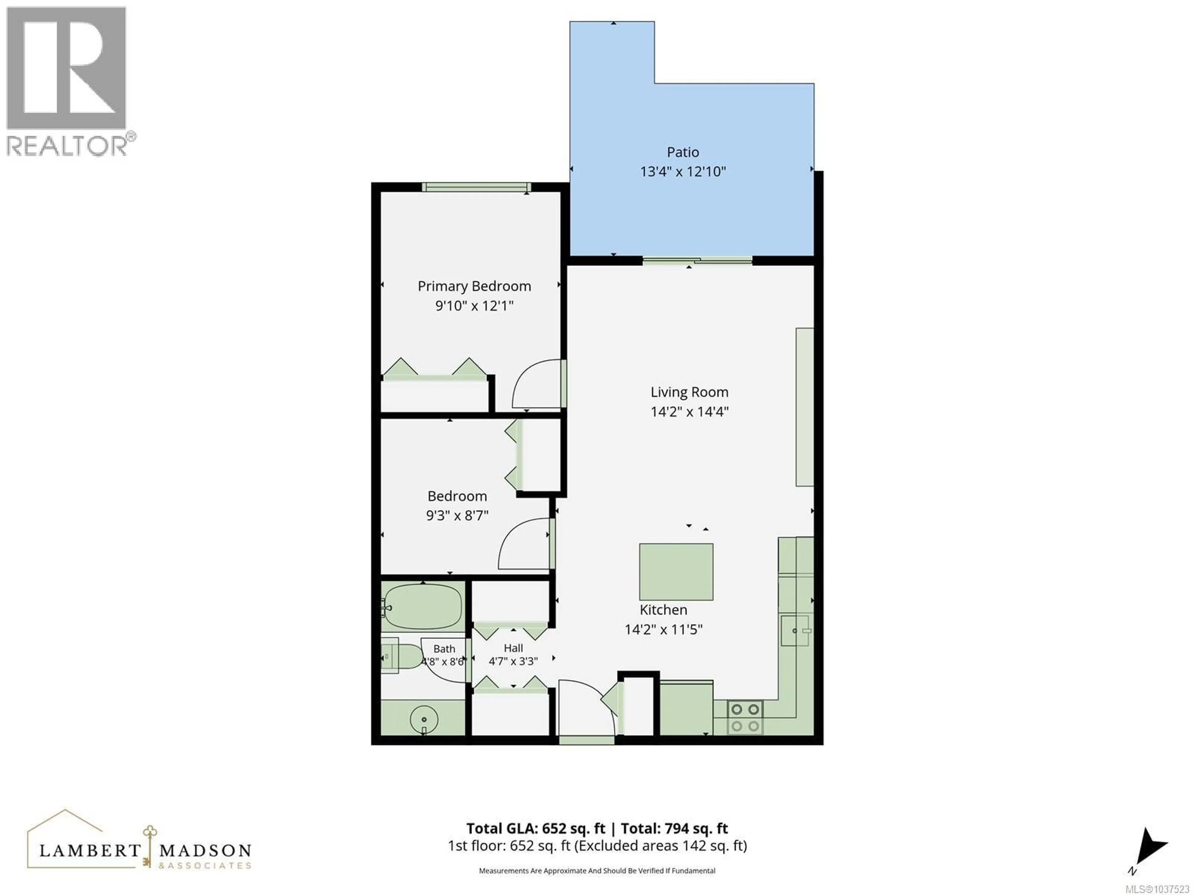 Floor plan for 103 - 1600 CASPERS WAY, Nanaimo British Columbia V9S1K1