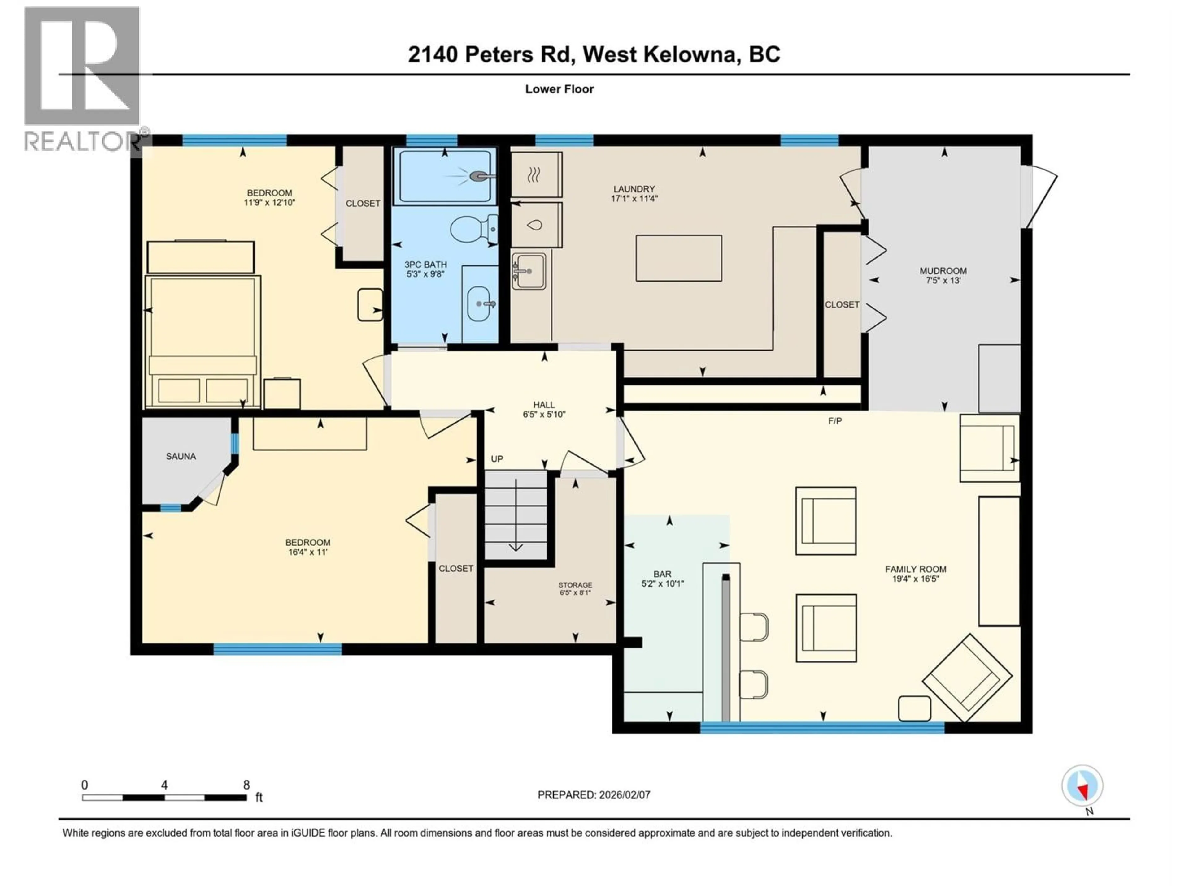 Floor plan for 2140 PETERS ROAD, West Kelowna British Columbia V4T2C4