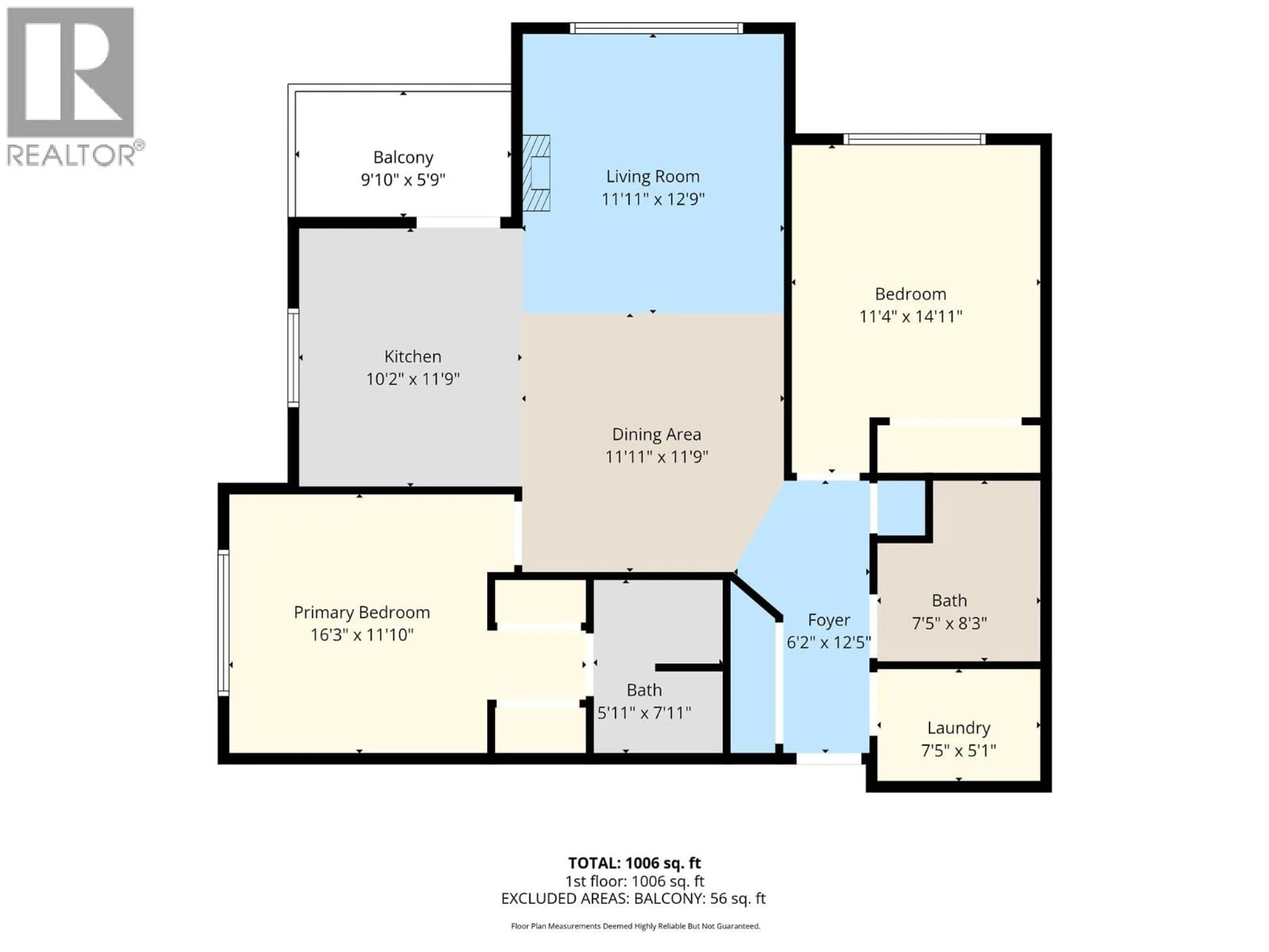 Floor plan for 313 - 778 RUTLAND ROAD NORTH, Kelowna British Columbia V1X8B3