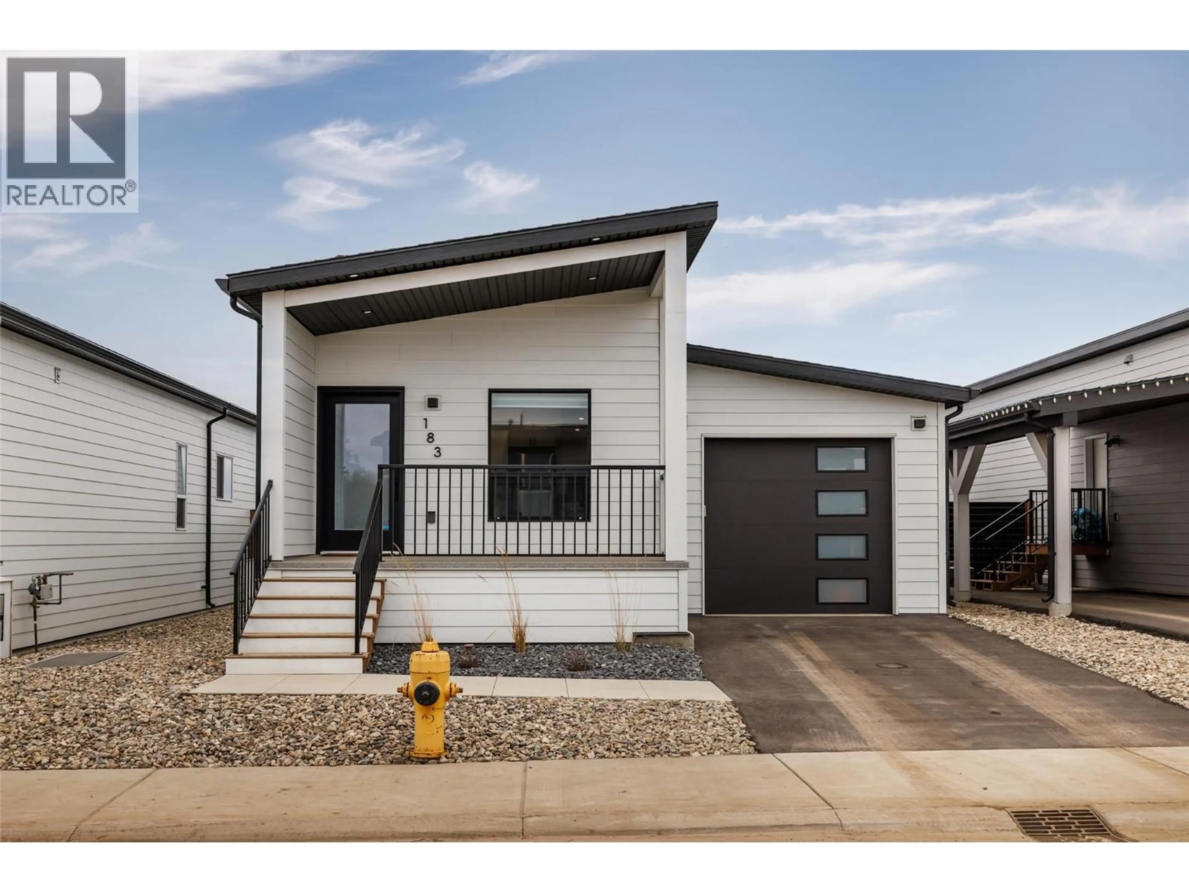 Home with vinyl exterior material, street for 183 - 8900 JIM BAILEY ROAD, Kelowna British Columbia V4V0B5