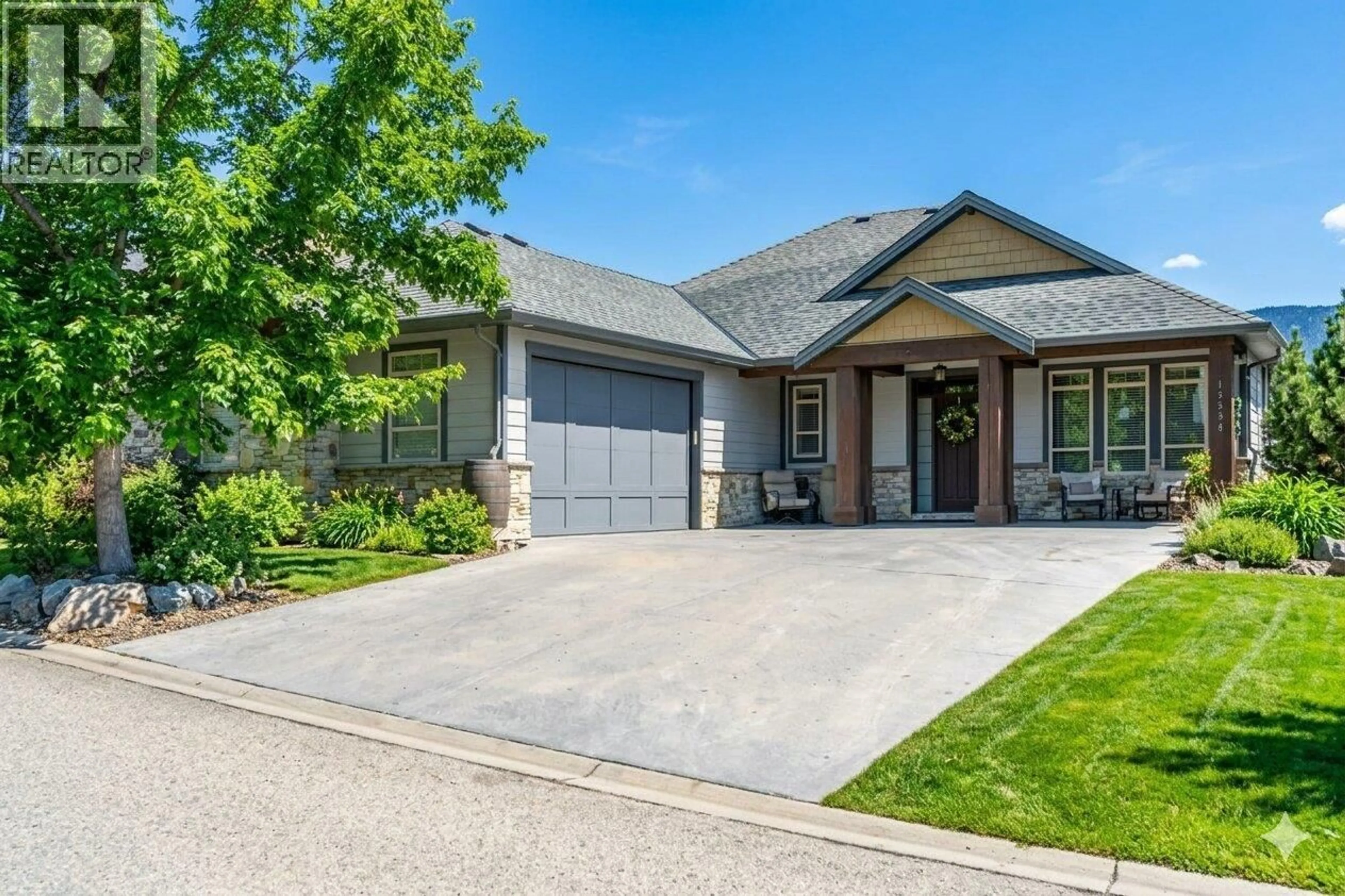 Home with brick exterior material, street for 12830 LAKE HILL LANE, Lake Country British Columbia V4V2P7