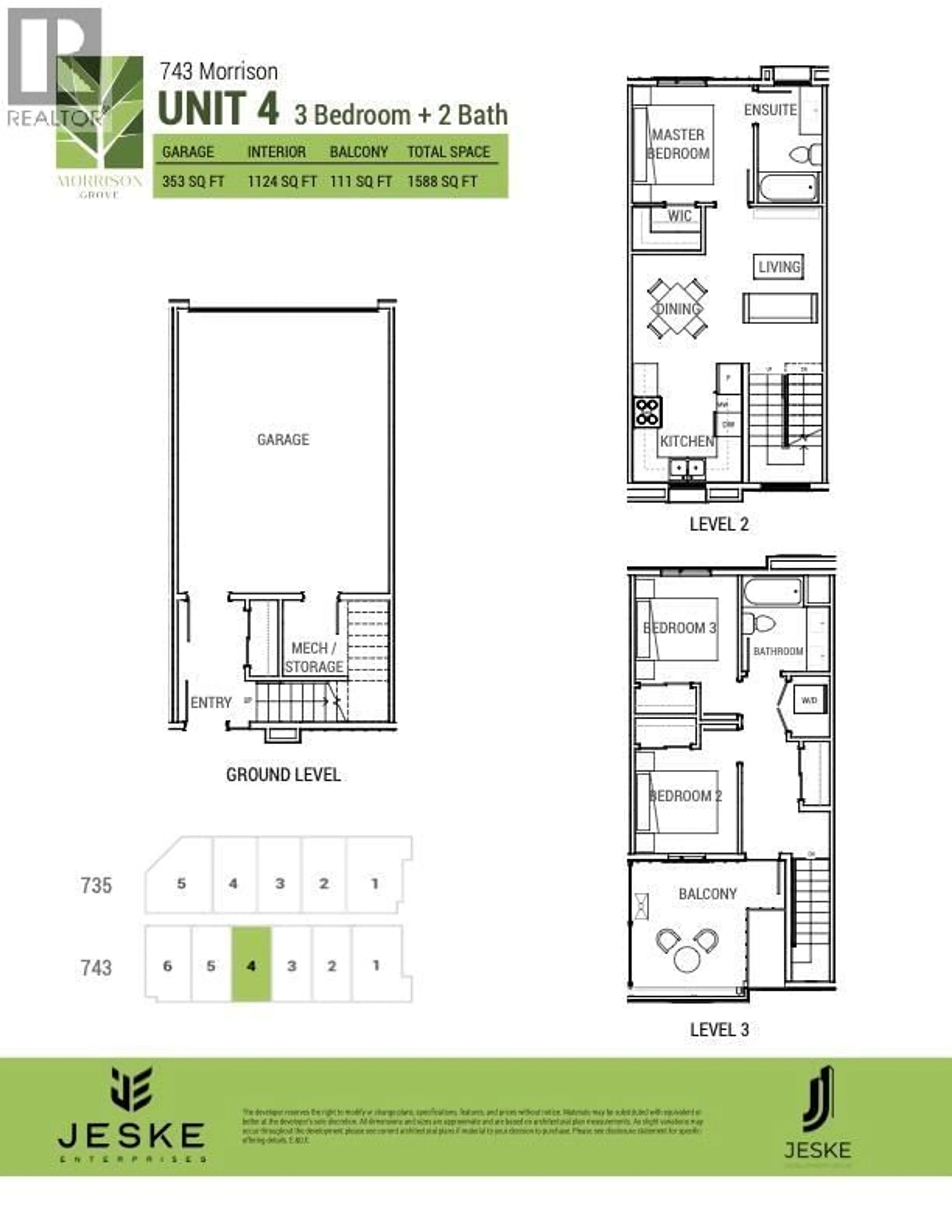 Floor plan for 4 - 743 MORRISON AVENUE, Kelowna British Columbia V1Y5E5