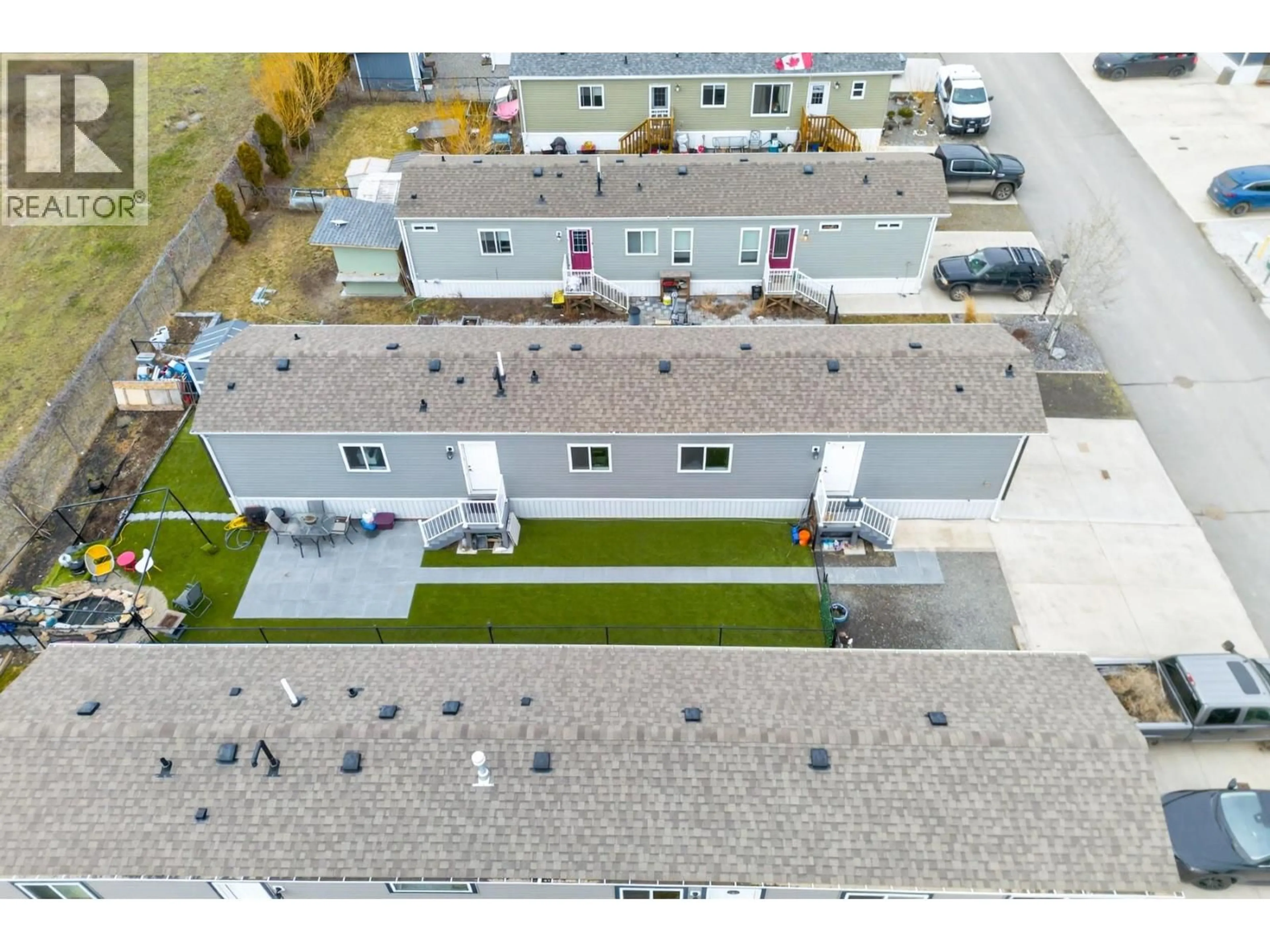 A pic from outside/outdoor area/front of a property/back of a property/a pic from drone, building for 107 - 5005 RIVER ROAD, Pritchard British Columbia V0E2P0