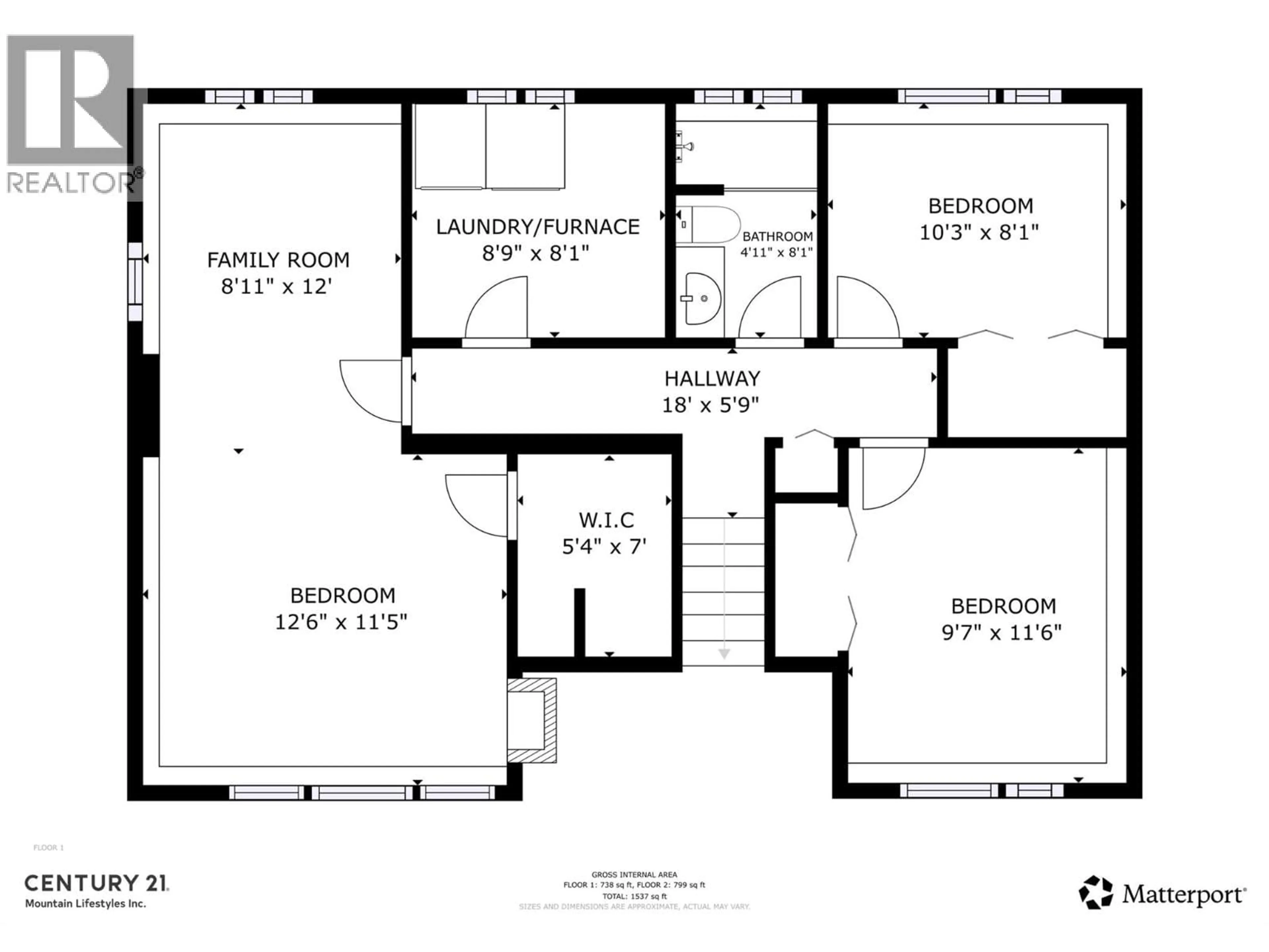 Floor plan for 414 WHITE BIRCH CRESCENT, Sparwood British Columbia V0B2G0