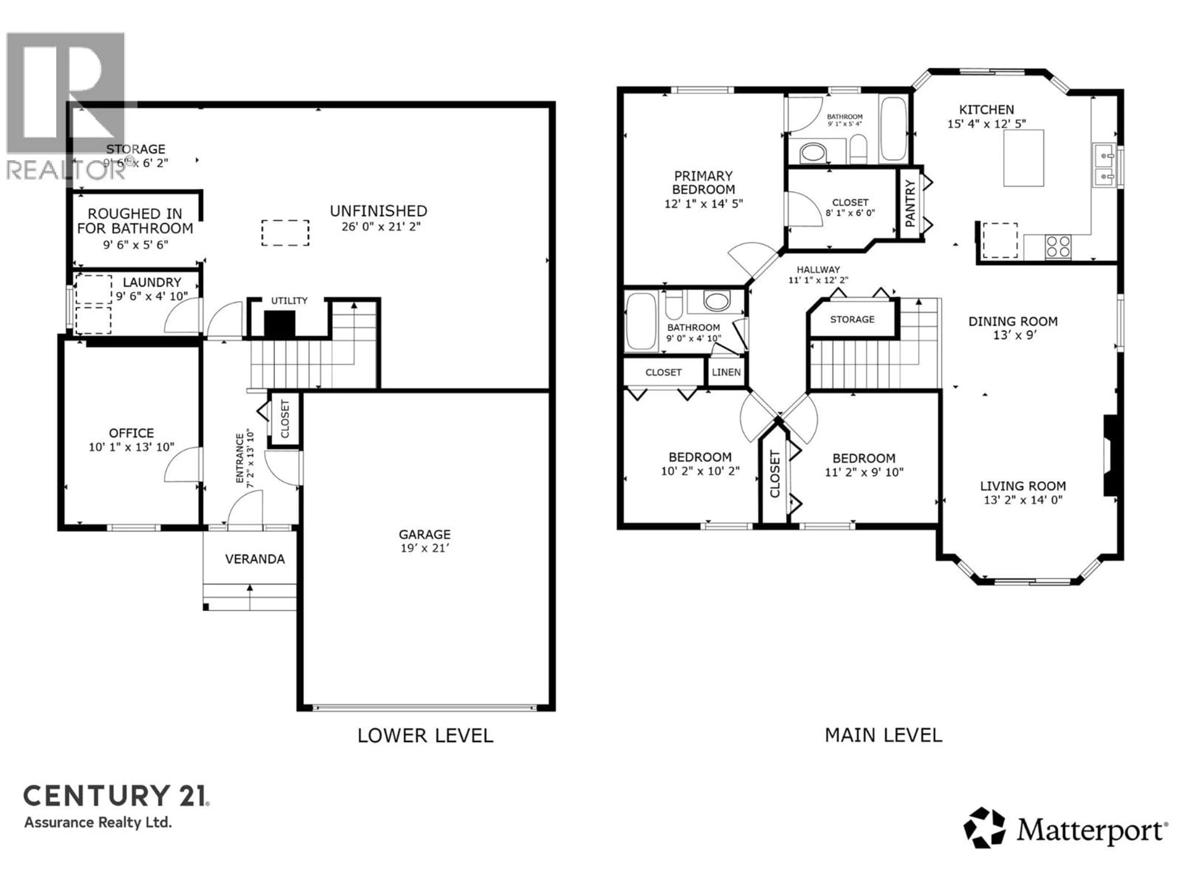 Floor plan for 1490 FEEDHAM AVENUE, Kelowna British Columbia V1P1N7