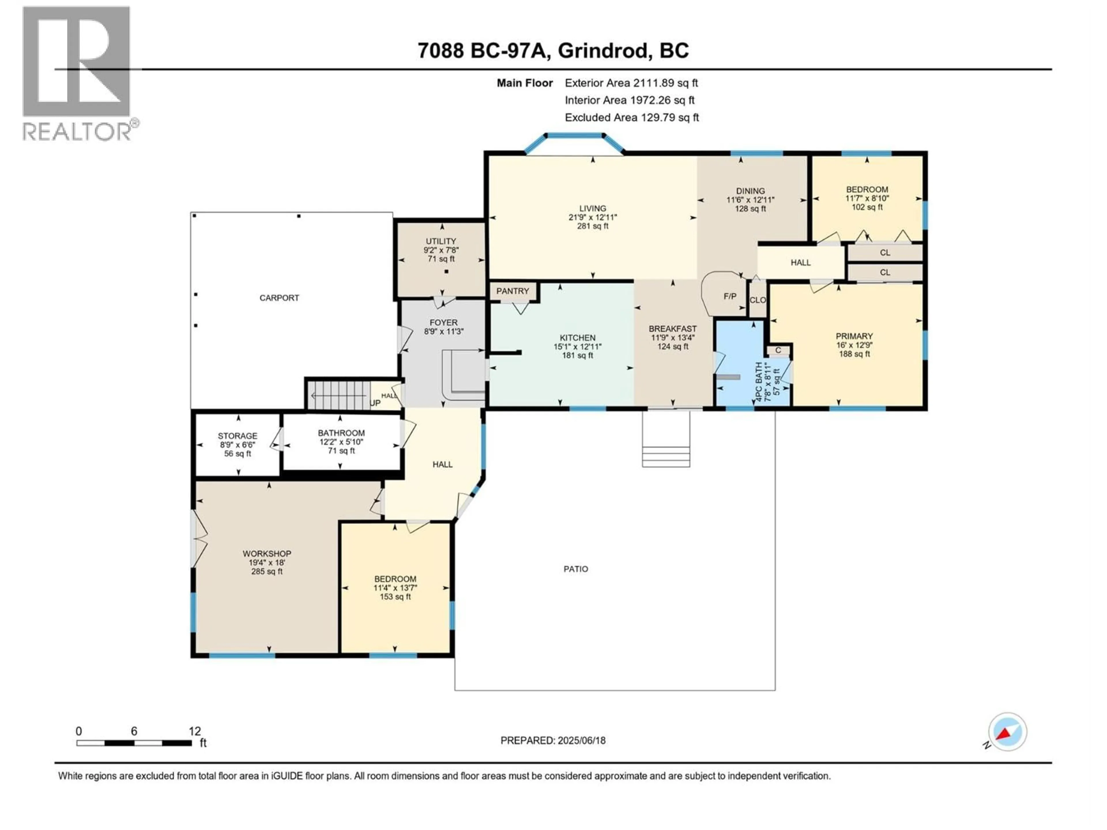 Floor plan for 7088 97A HIGHWAY, Grindrod British Columbia V0E1Y0