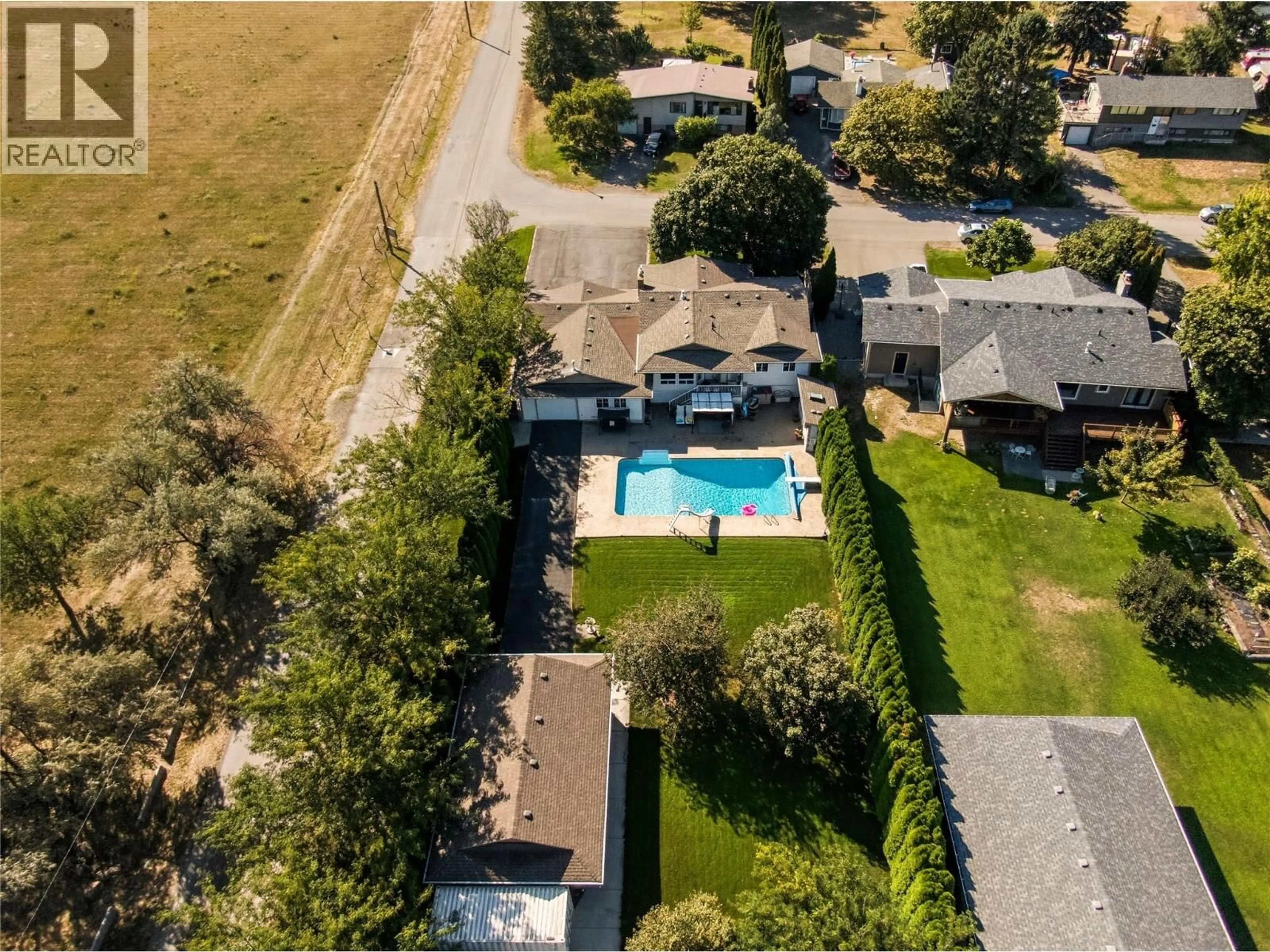 A pic from outside/outdoor area/front of a property/back of a property/a pic from drone, water/lake/river/ocean view for 5996 TODD HILL CRESCENT, Kamloops British Columbia V2C4X8