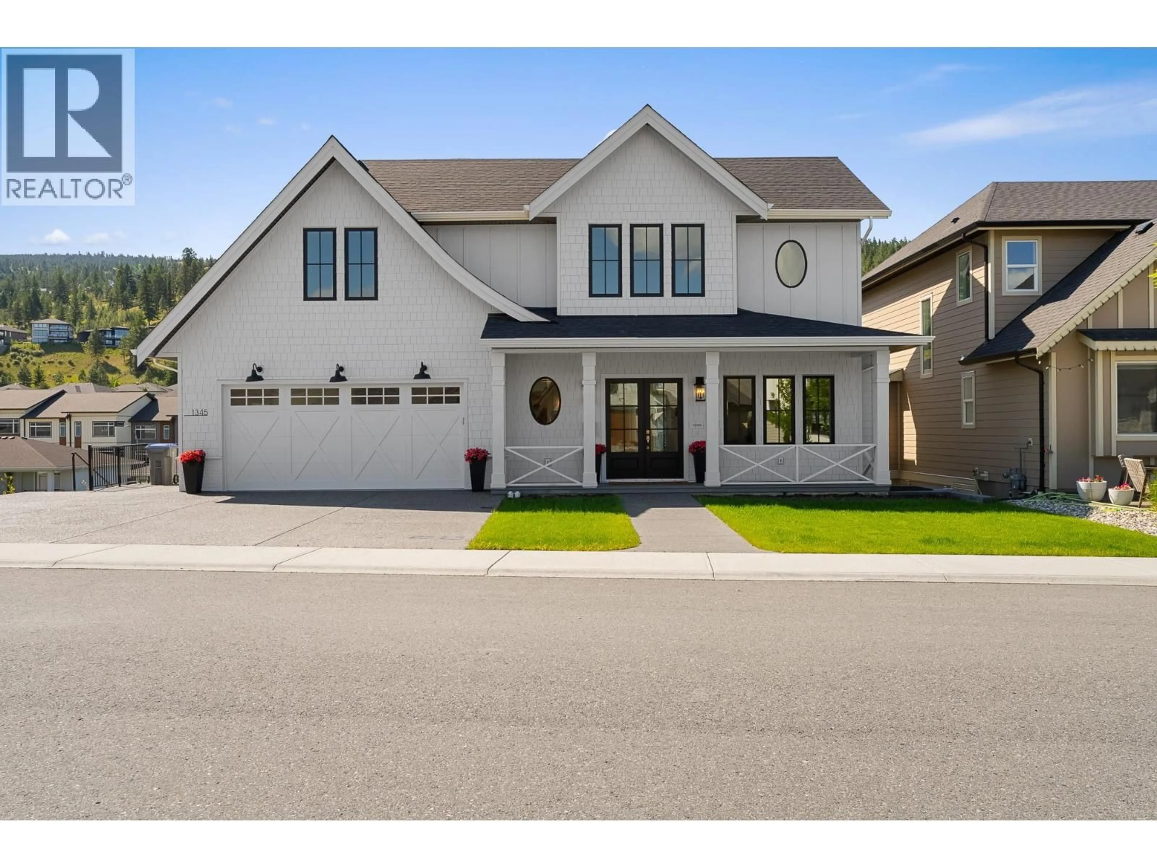 Home with vinyl exterior material, street for 1345 MYRA PLACE, Kamloops British Columbia V2E0C3