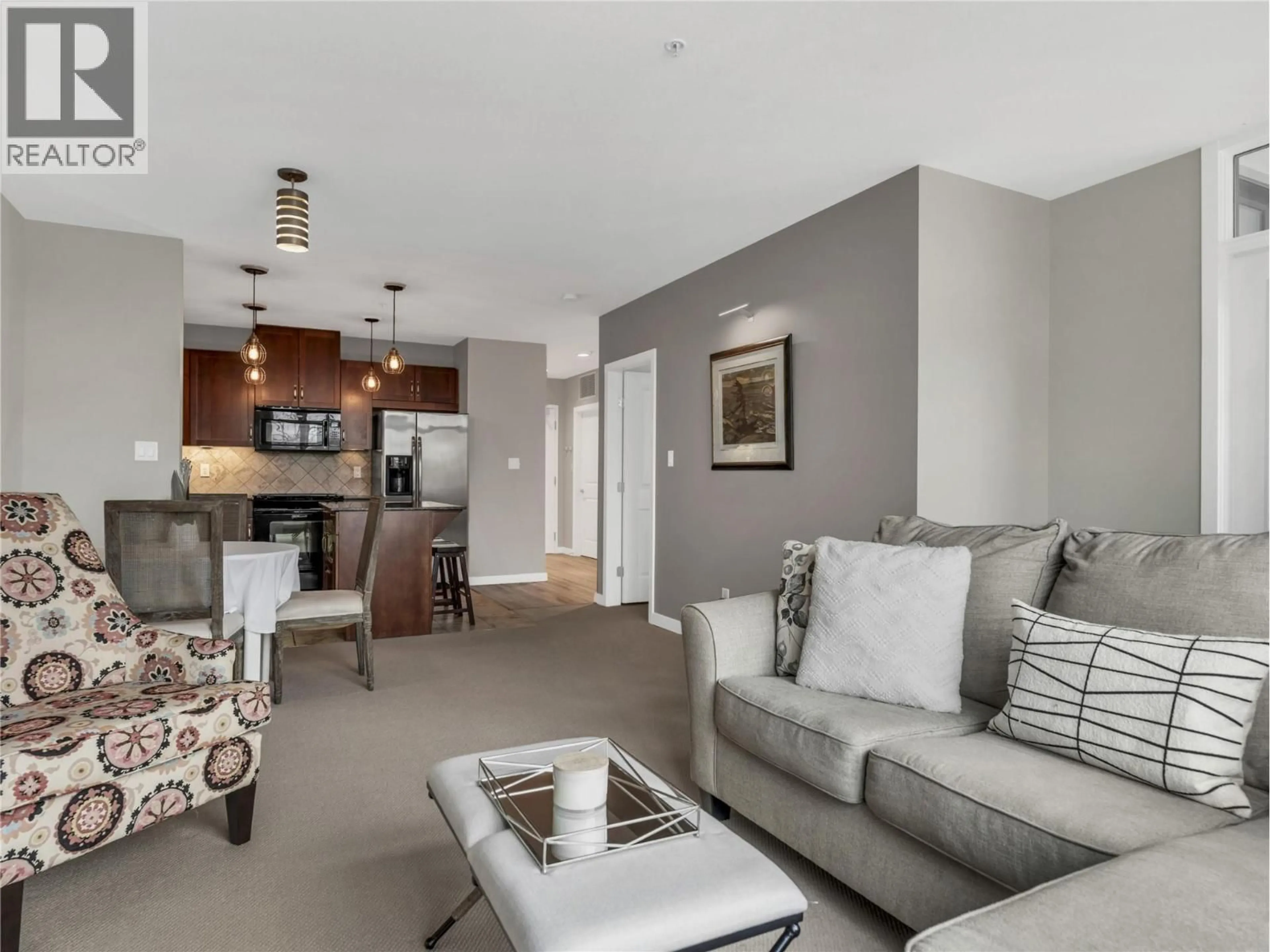 Living room with furniture, unknown for 208 - 3301 SKAHA LAKE ROAD, Penticton British Columbia V2A6G6