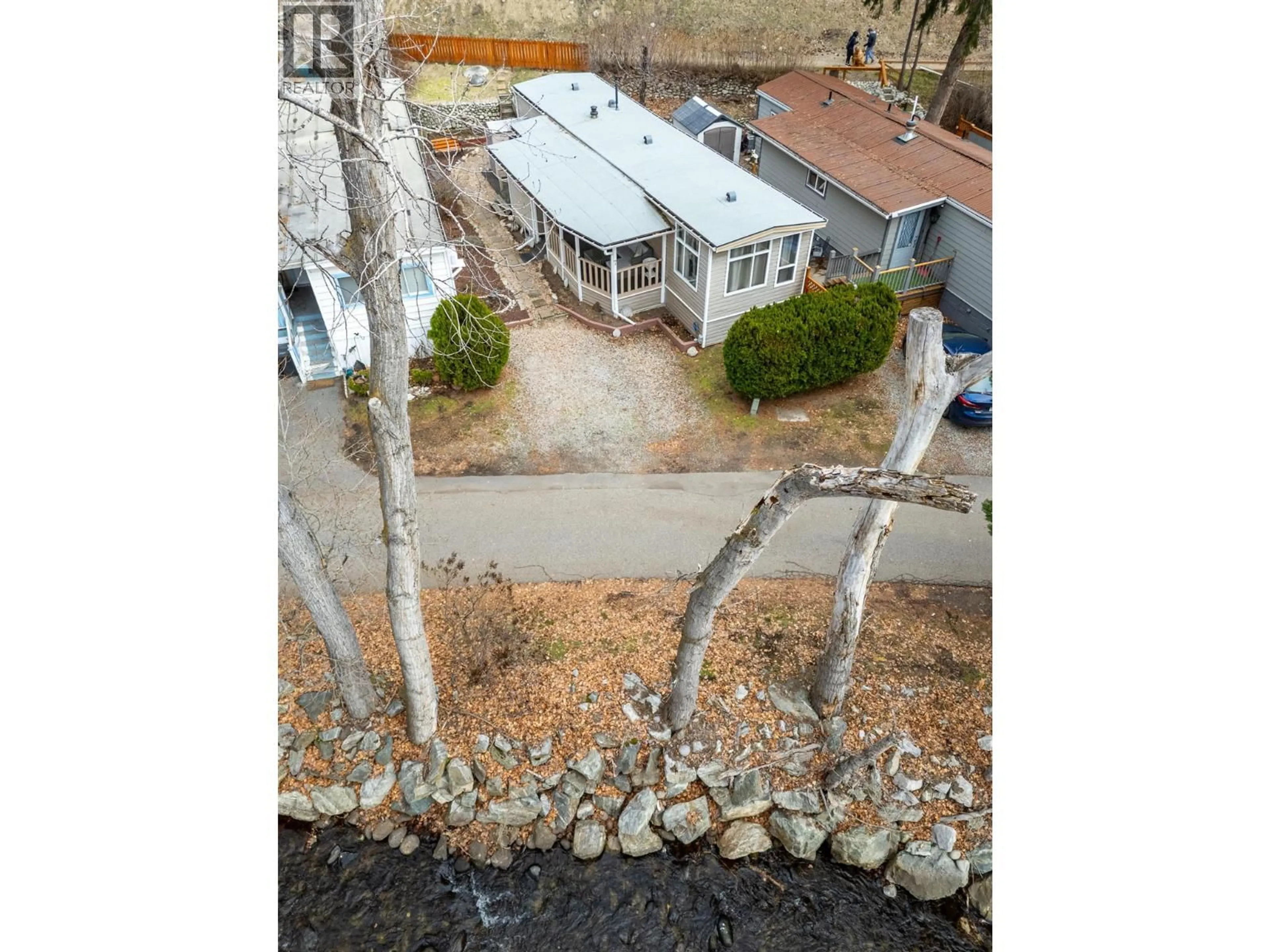 A pic from outside/outdoor area/front of a property/back of a property/a pic from drone, unknown for 7 - 5432 CHIDLEY ROAD, Peachland British Columbia V0H1X5