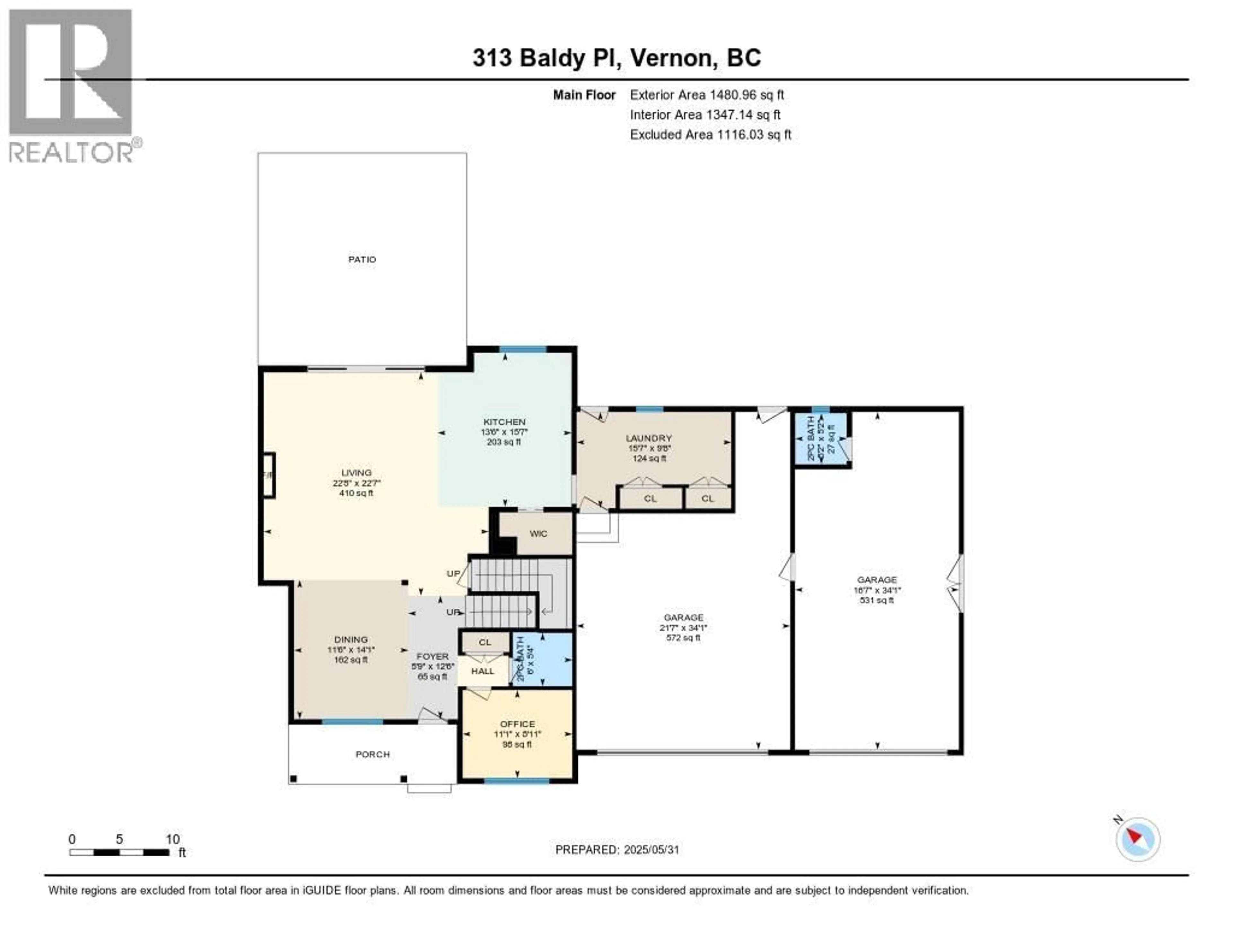 Floor plan for 313 BALDY PLACE, Vernon British Columbia V1B0A3
