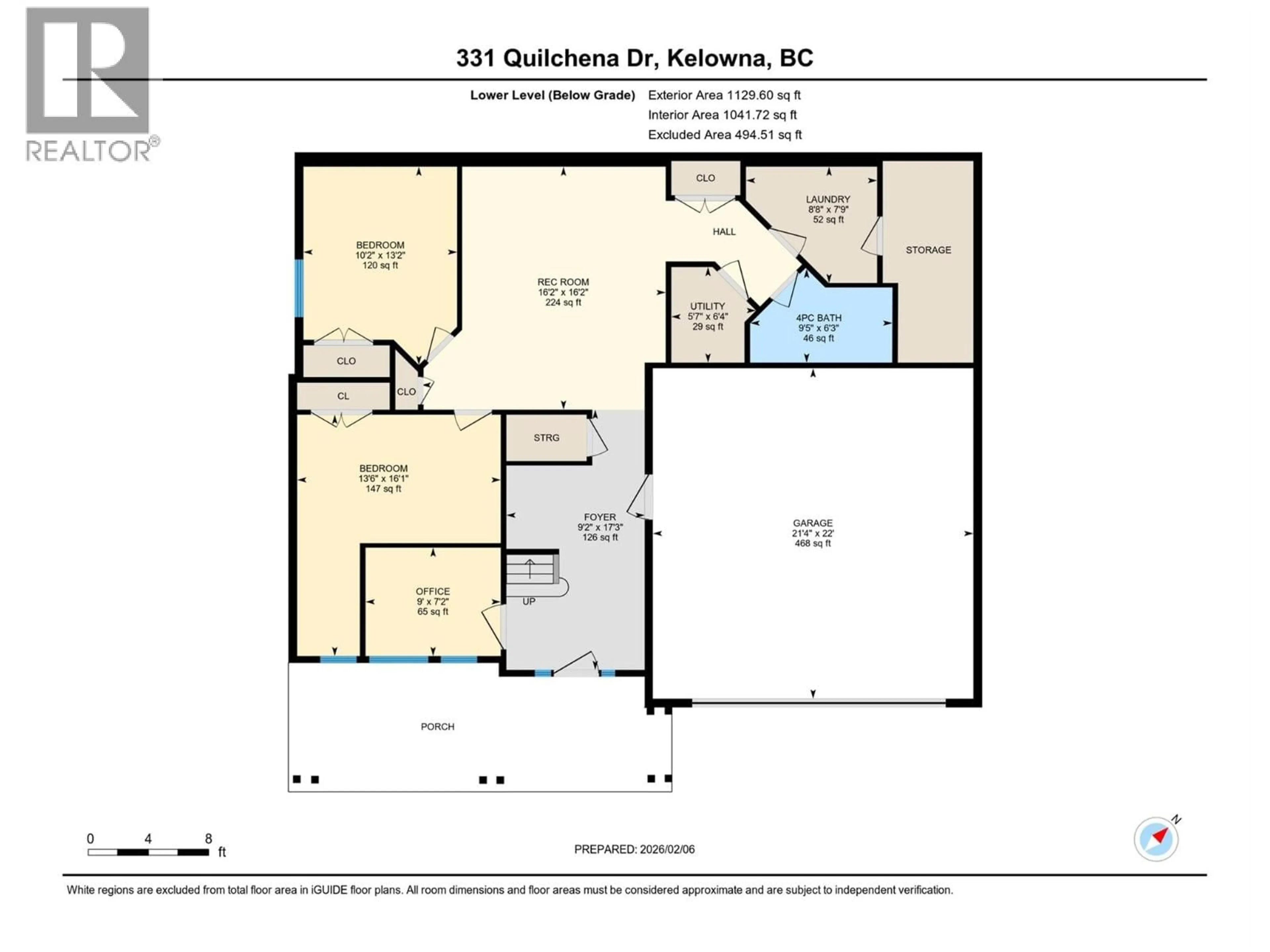 Floor plan for 331 QUILCHENA DRIVE, Kelowna British Columbia V1Y4Y9