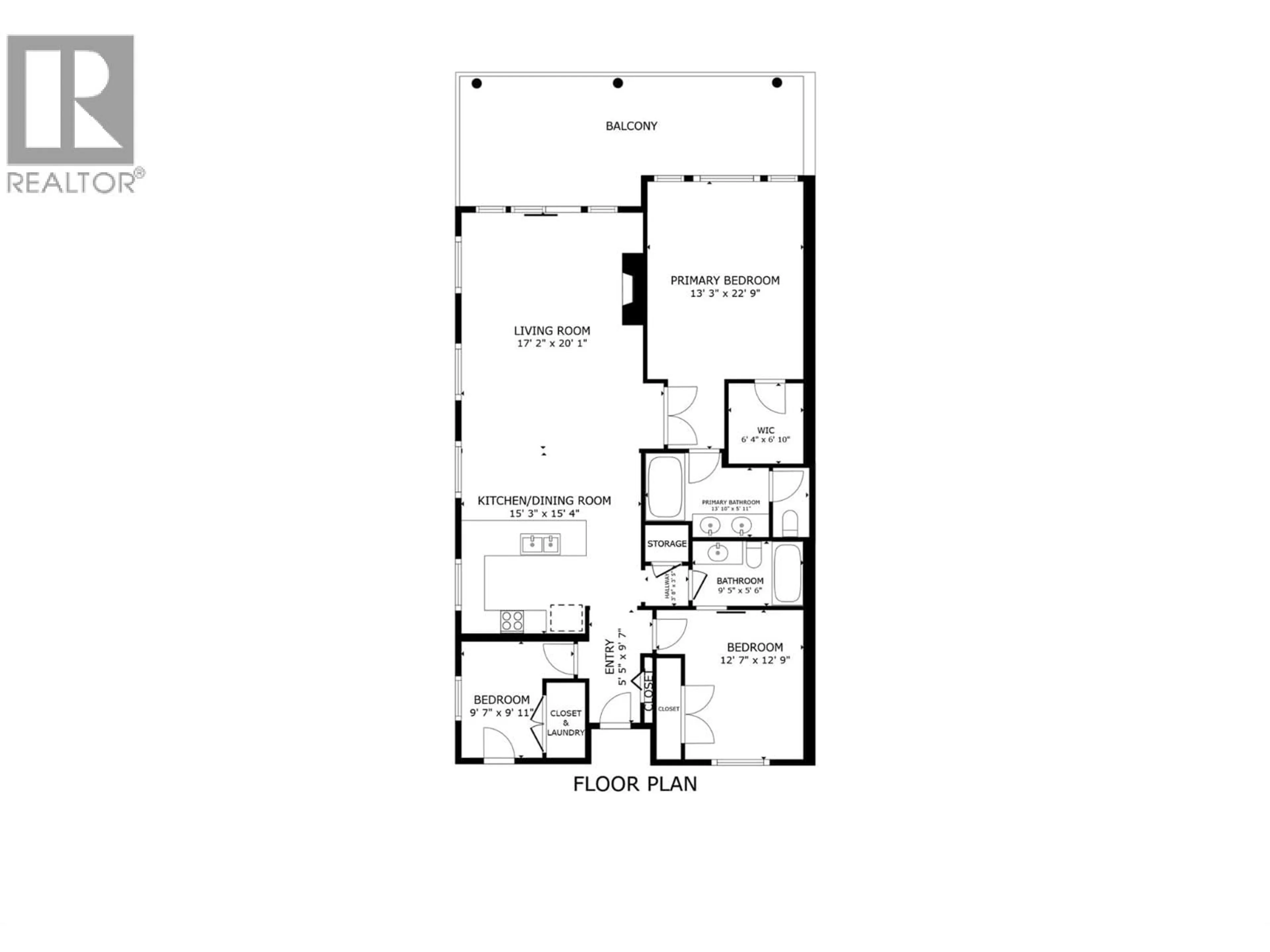 Floor plan for 201 - 7922 OKANAGAN LANDING ROAD, Vernon British Columbia V1H2K5
