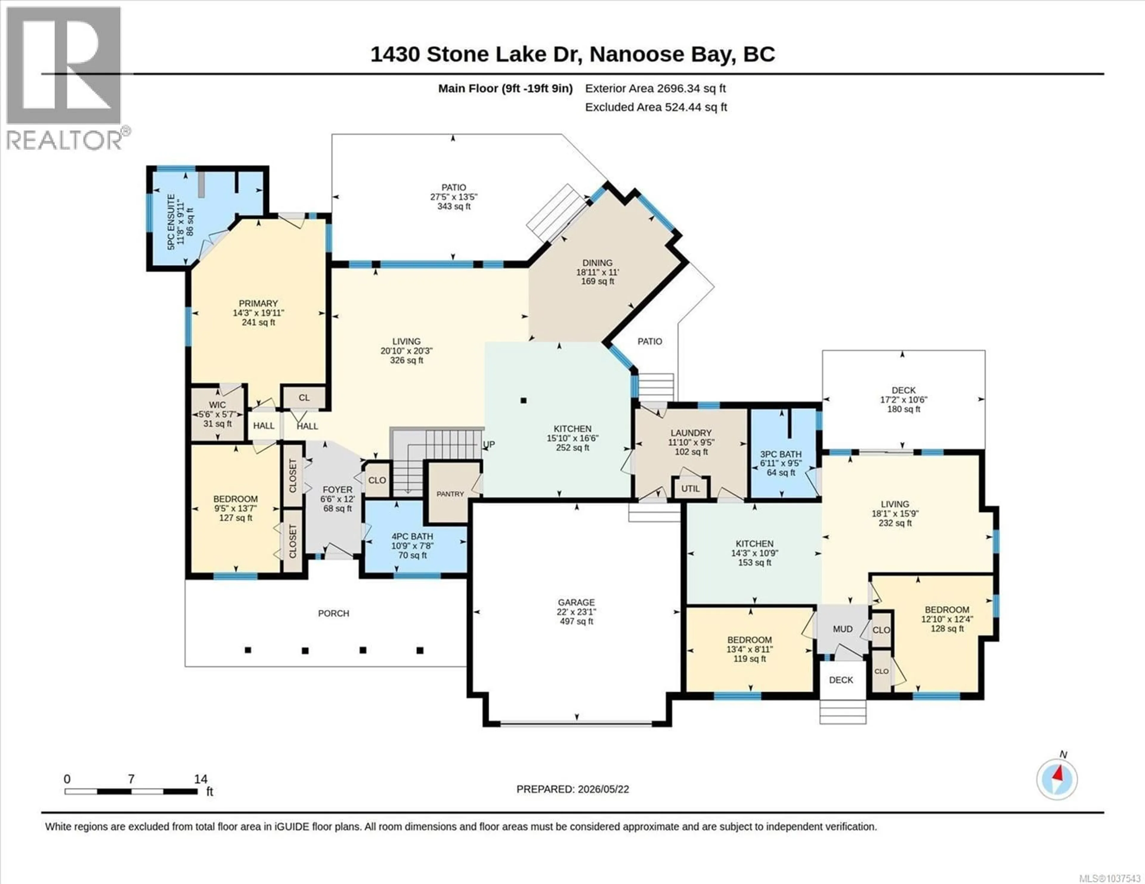 Floor plan for 1430 STONE LAKE DRIVE, Nanoose Bay British Columbia V9P9M4