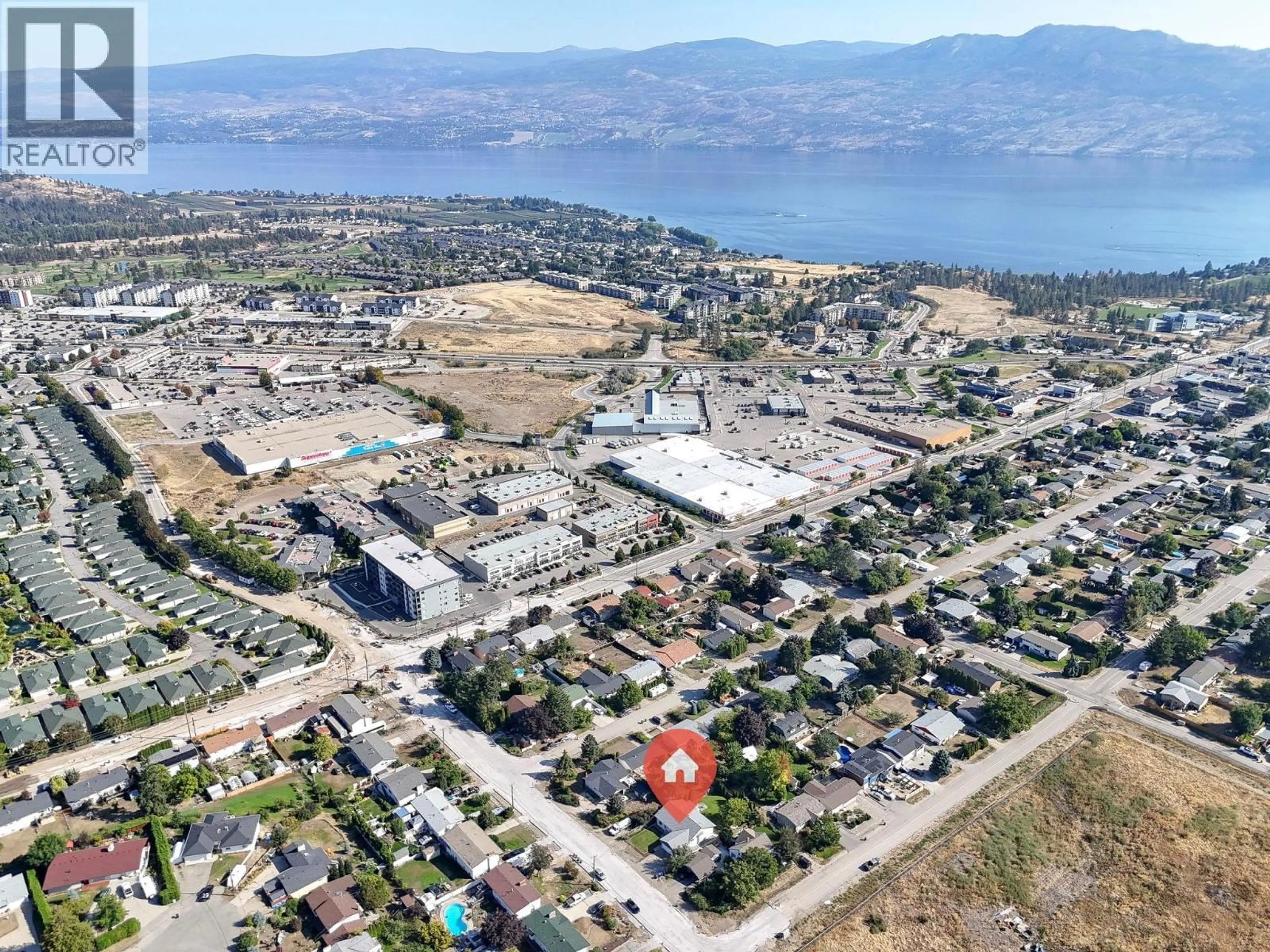 A pic from outside/outdoor area/front of a property/back of a property/a pic from drone, mountain view for 2435 BUTT ROAD, West Kelowna British Columbia V4T1N7