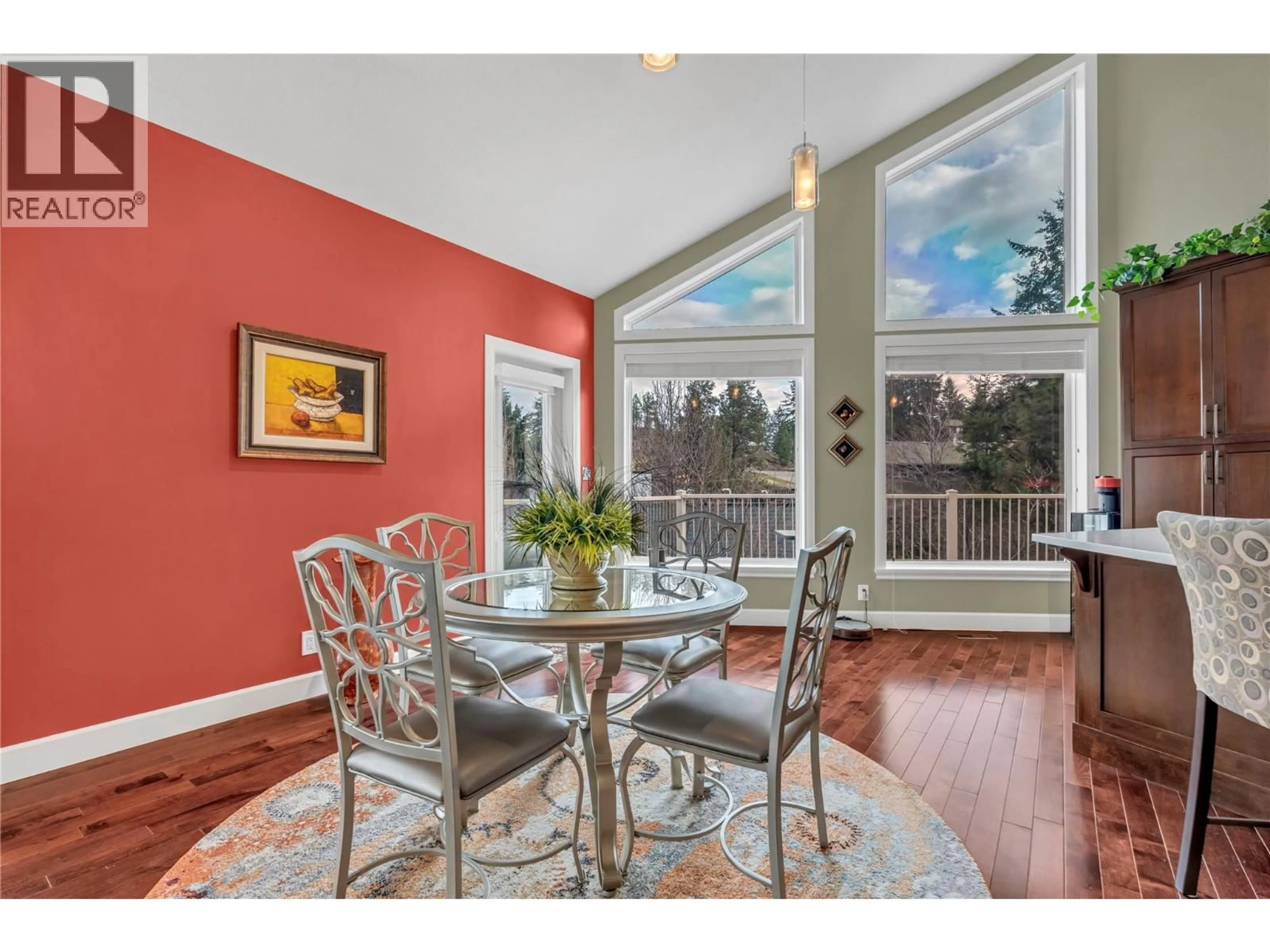 Dining room, wood/laminate floor for 136 SUMAC RIDGE DRIVE, Summerland British Columbia V0H1Z6