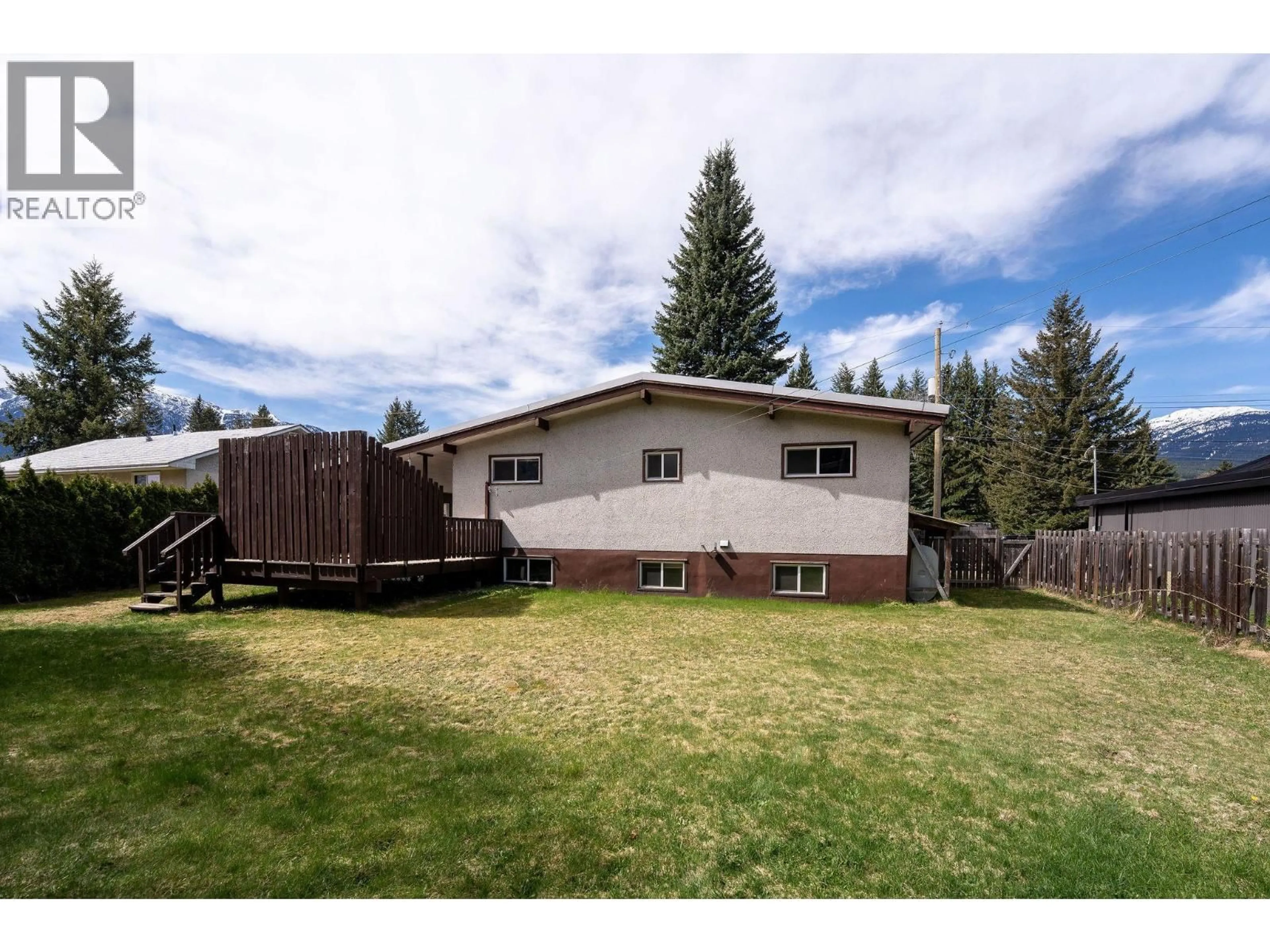 A pic from outside/outdoor area/front of a property/back of a property/a pic from drone, mountain view for 80 BURKE DRIVE, Revelstoke British Columbia V0E2S0