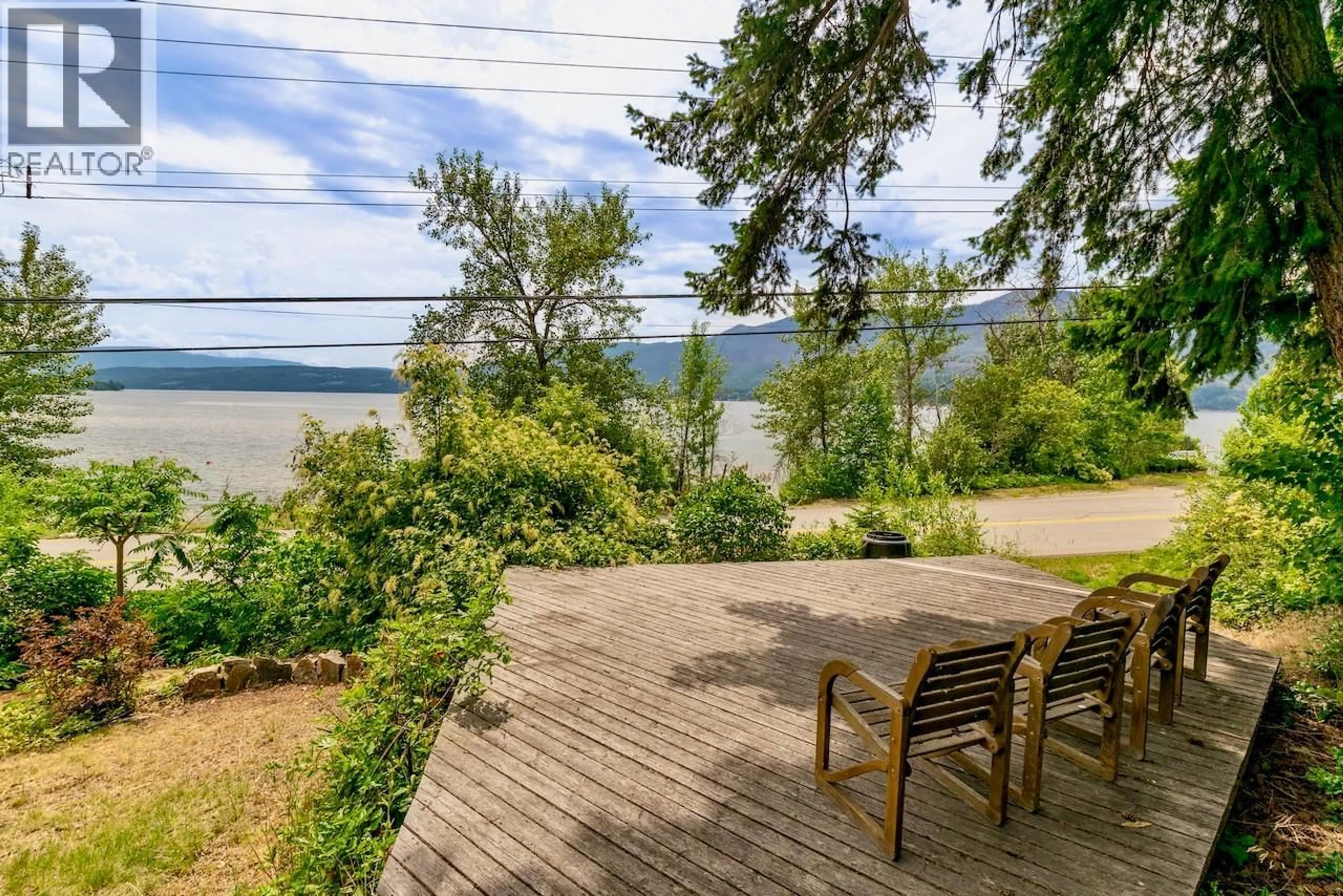 Patio, water/lake/river/ocean view for 2989 SQUILAX-ANGLEMONT ROAD, Lee Creek British Columbia V0E1M4