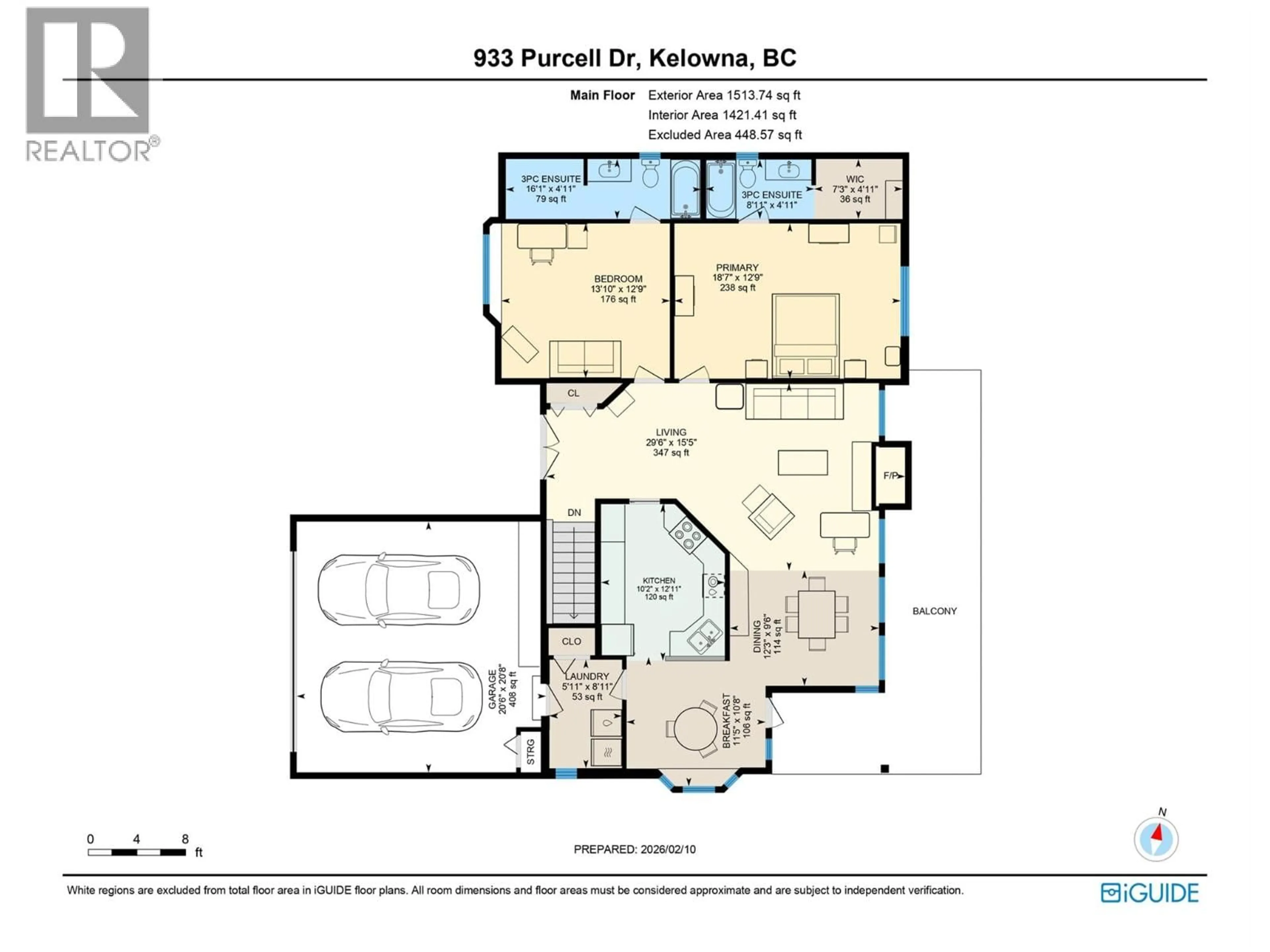 Floor plan for 933 PURCELL DRIVE, Kelowna British Columbia V1V1N8