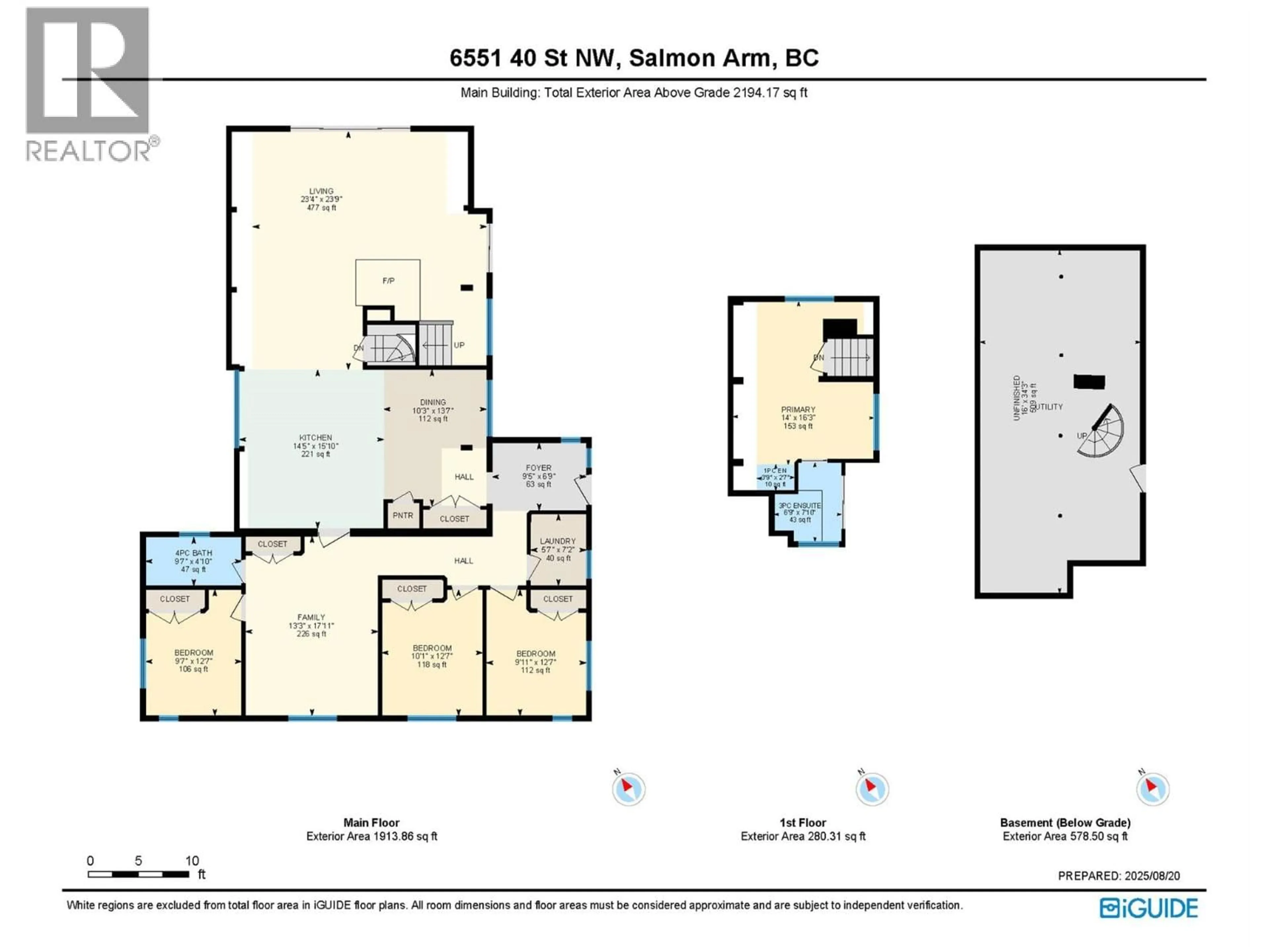Floor plan for 6551 40 STREET NORTHWEST, Salmon Arm British Columbia V1E3A5