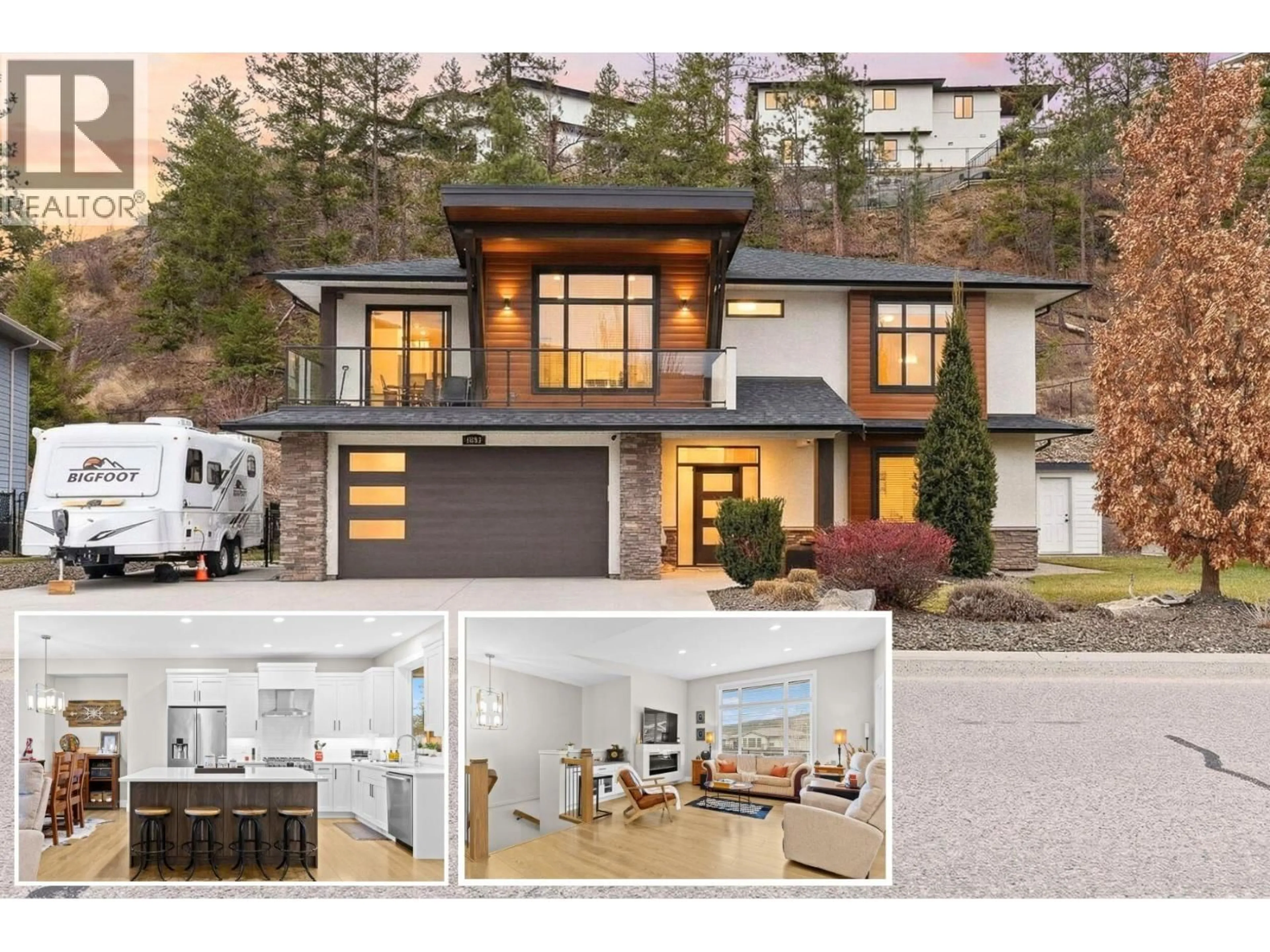 Home with brick exterior material, mountain view for 2451 IRONRIDGE ROAD, West Kelowna British Columbia V4T3L6