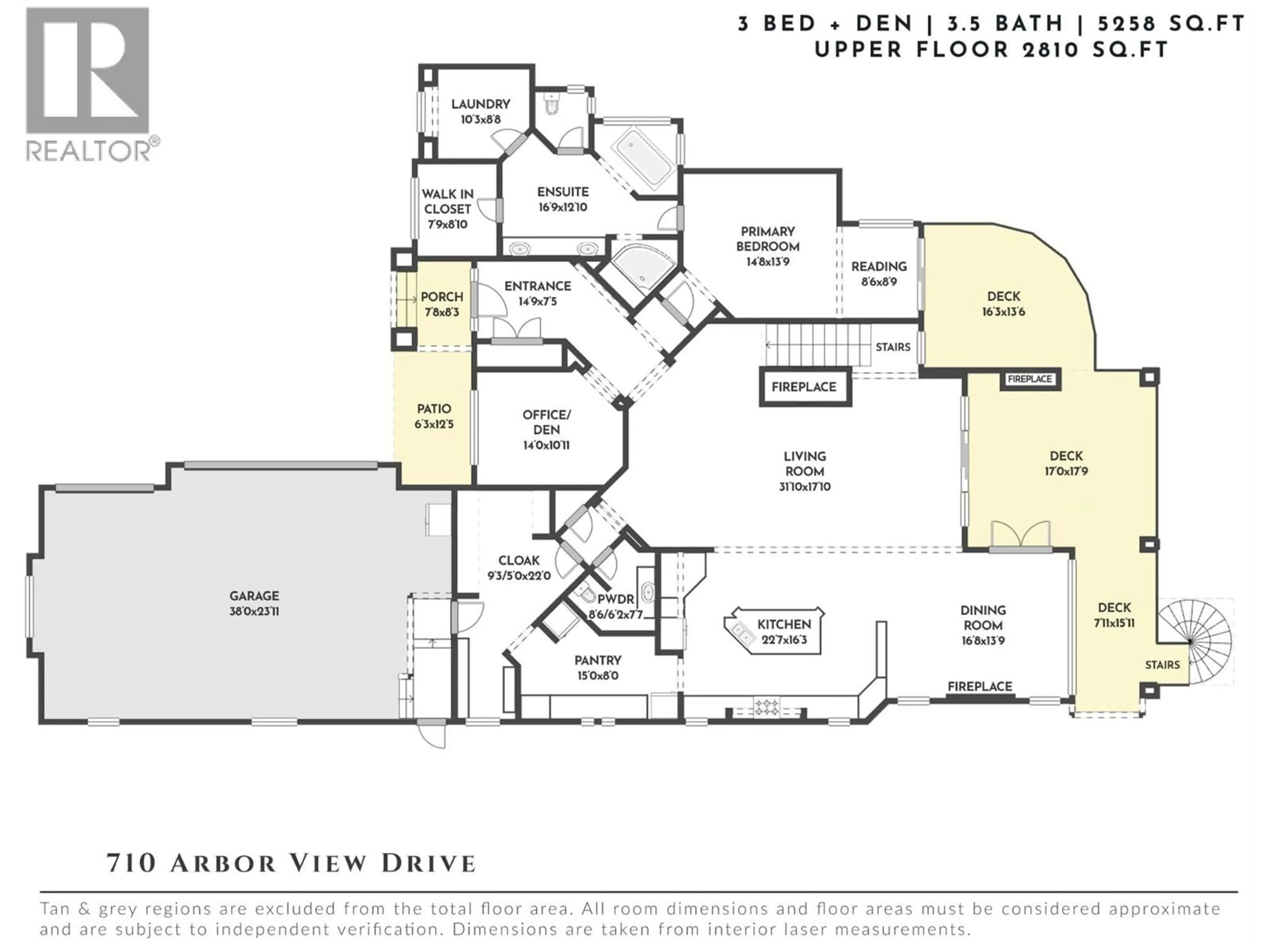 Floor plan for 710 ARBOR VIEW DRIVE, Kelowna British Columbia V1W4Y2