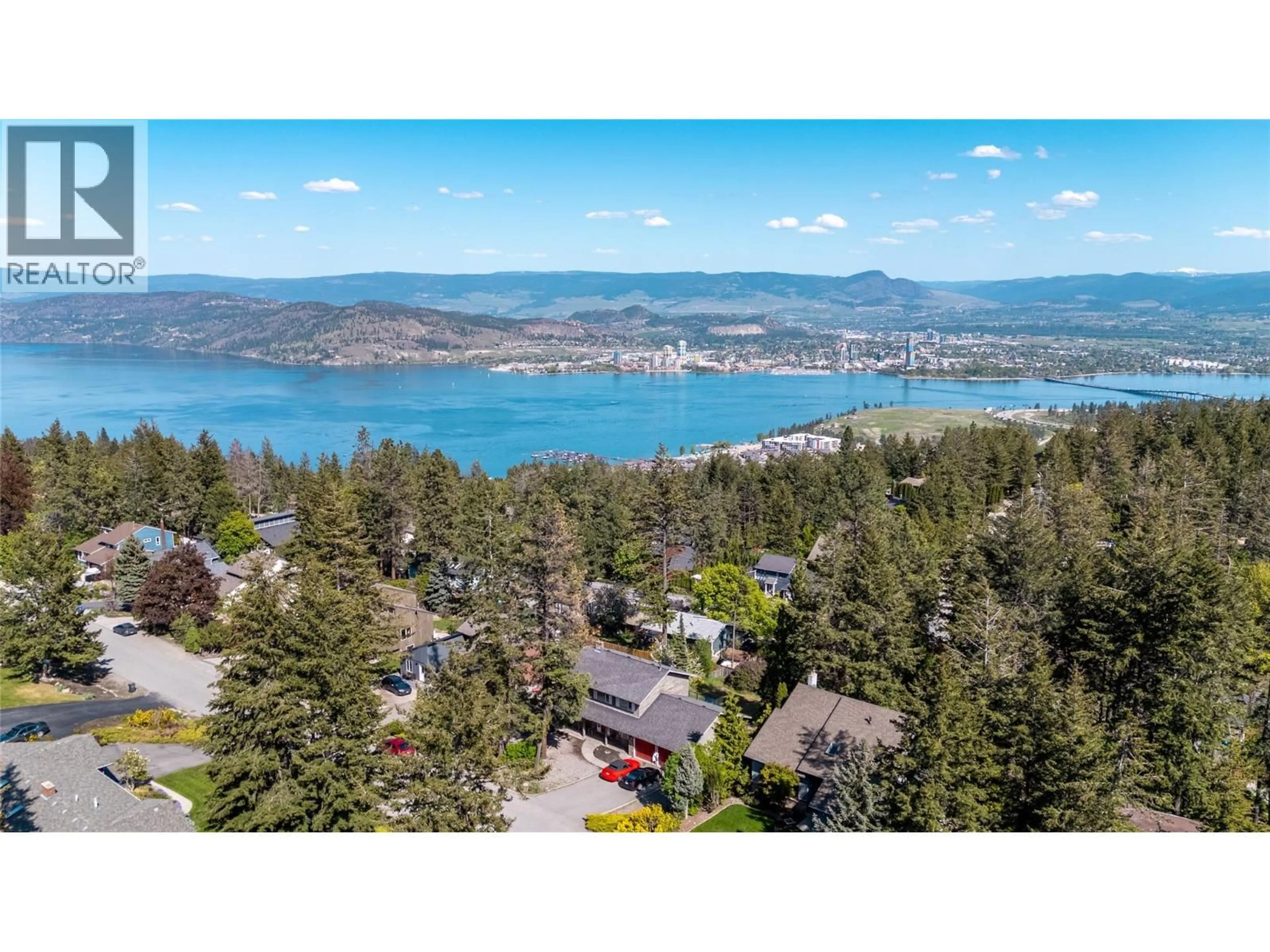 A pic from outside/outdoor area/front of a property/back of a property/a pic from drone, water/lake/river/ocean view for 1623 BLACKWOOD DRIVE, West Kelowna British Columbia V1Z3B7