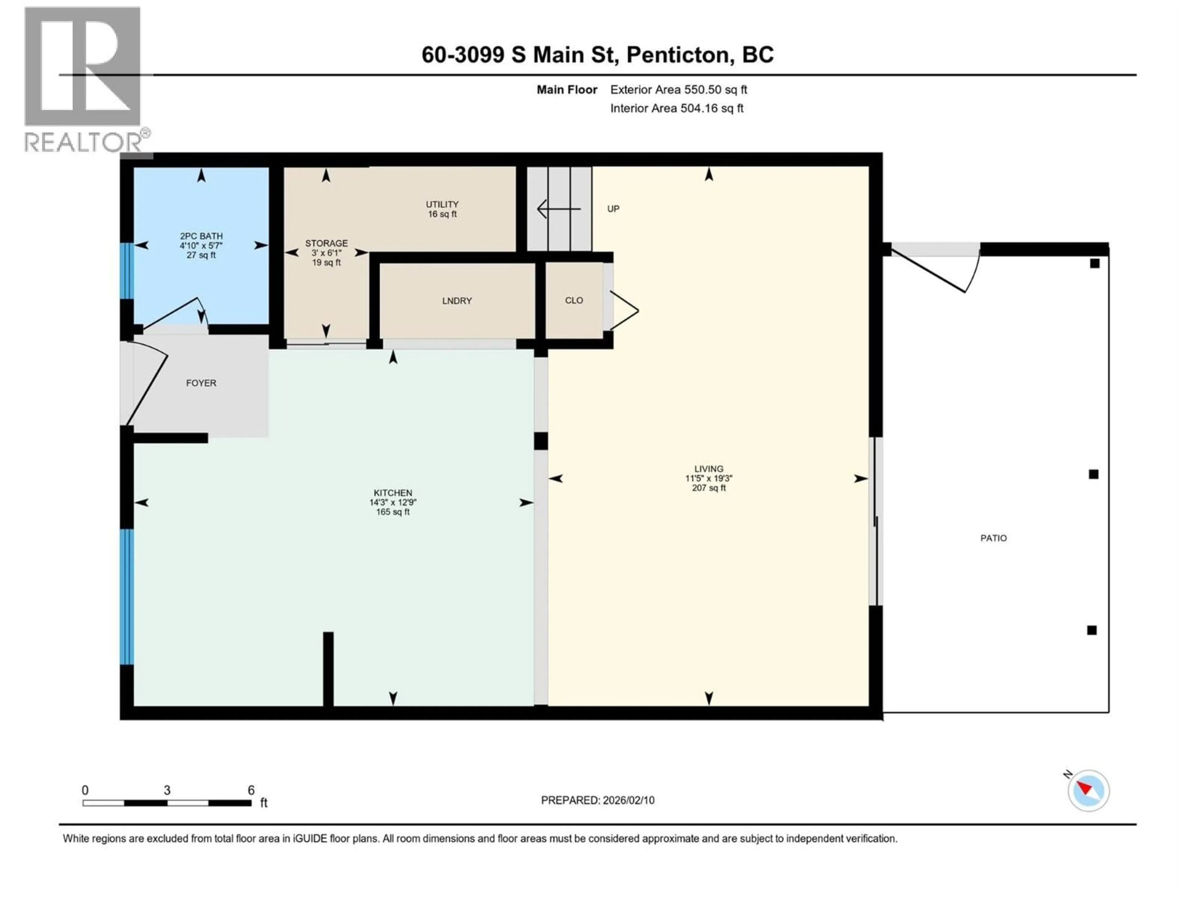 Floor plan for 60 - 3099 SOUTH MAIN STREET, Penticton British Columbia V2A6Y2