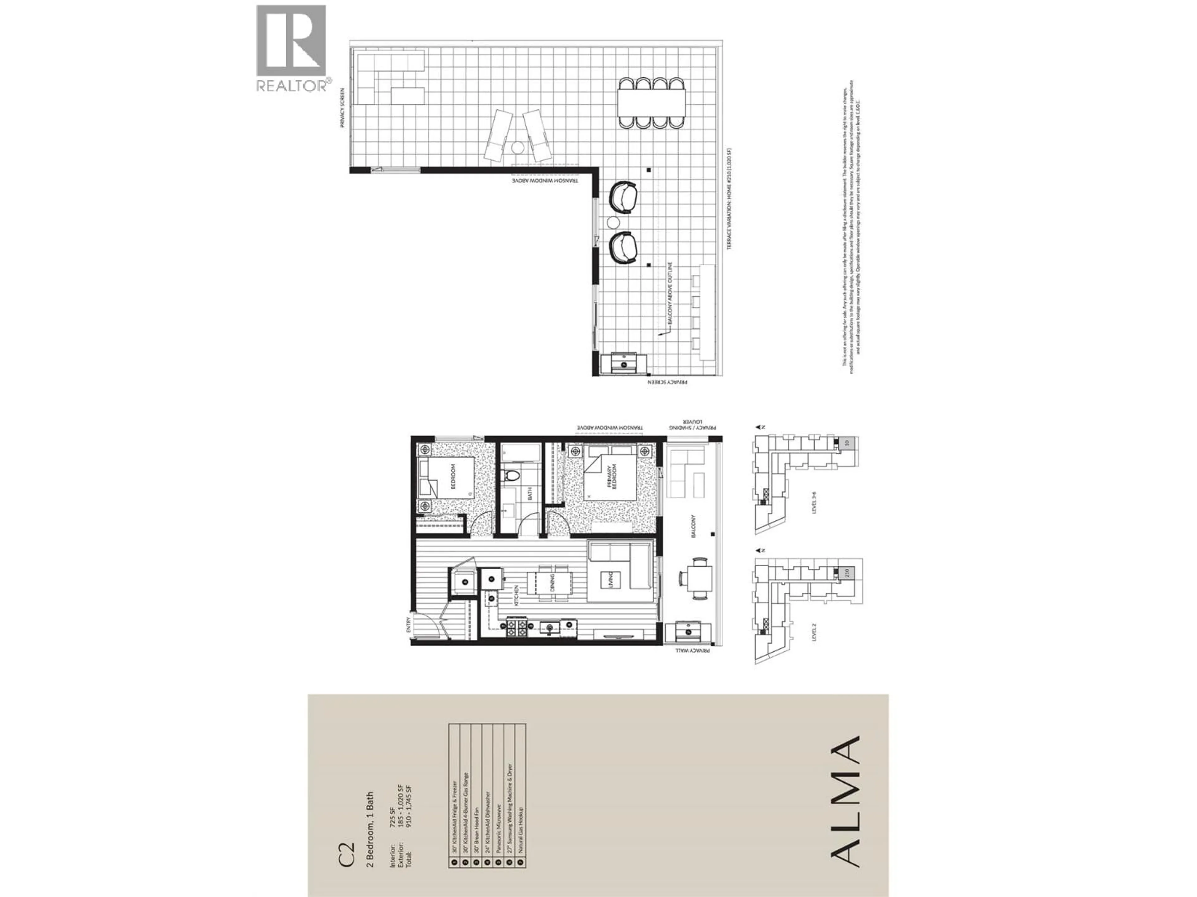Floor plan for 310 - 3051 ABBOTT STREET, Kelowna British Columbia V1Y0P1